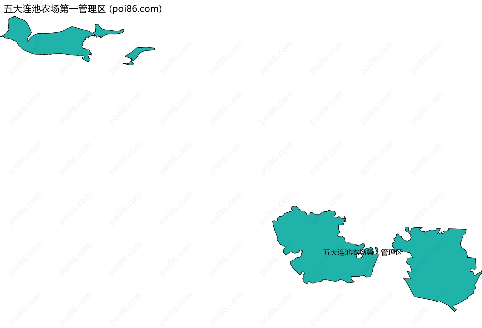 五大连池农场第一管理区边界地图