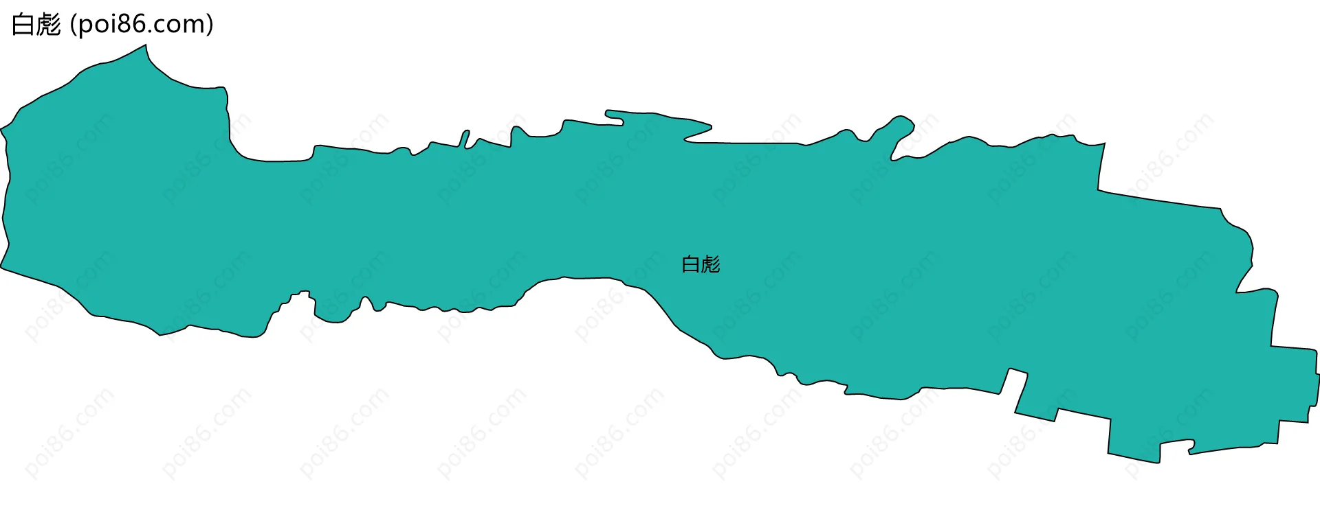 白彪边界地图