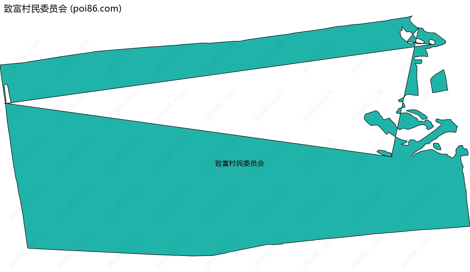 致富村民委员会边界地图