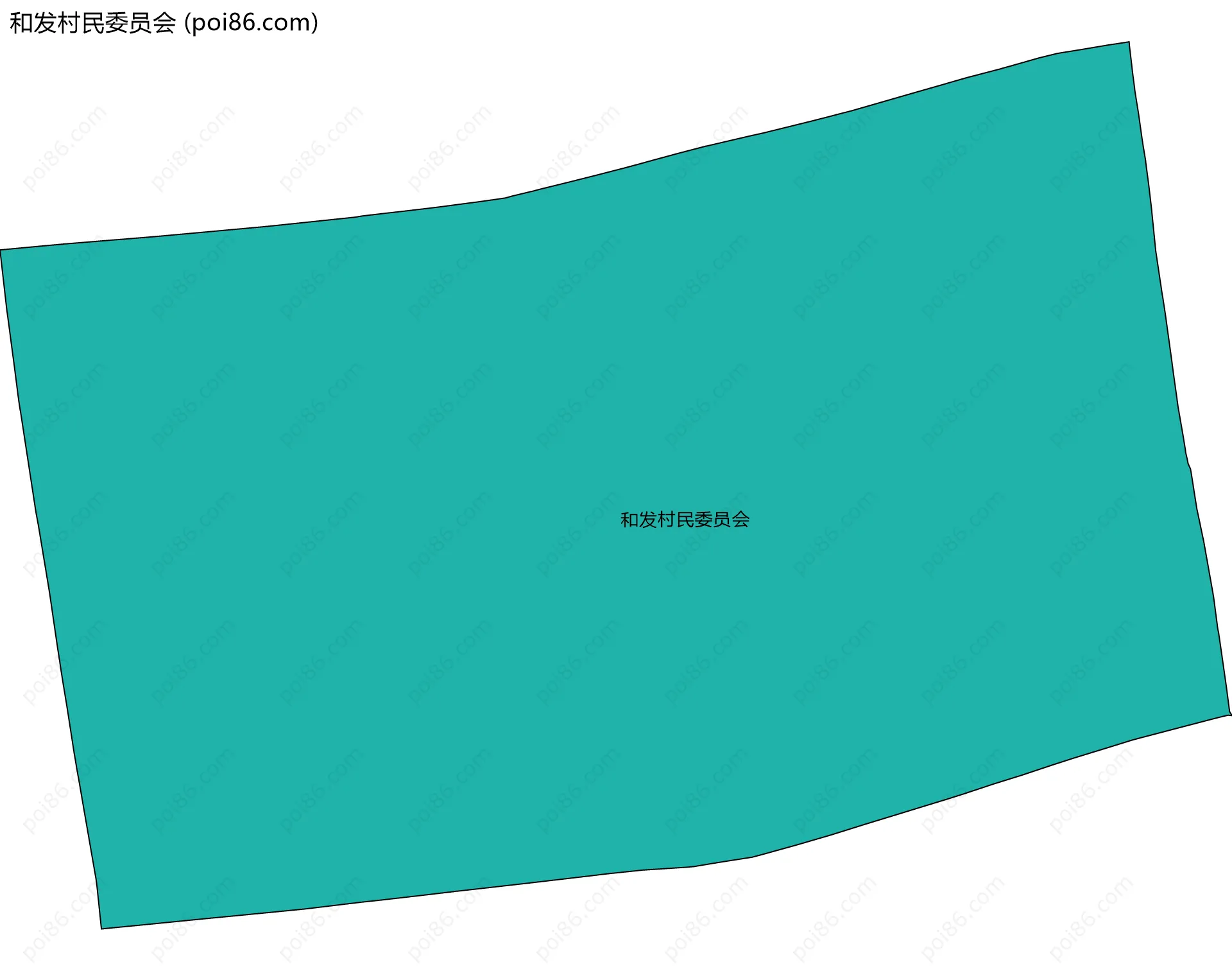 和发村民委员会边界地图