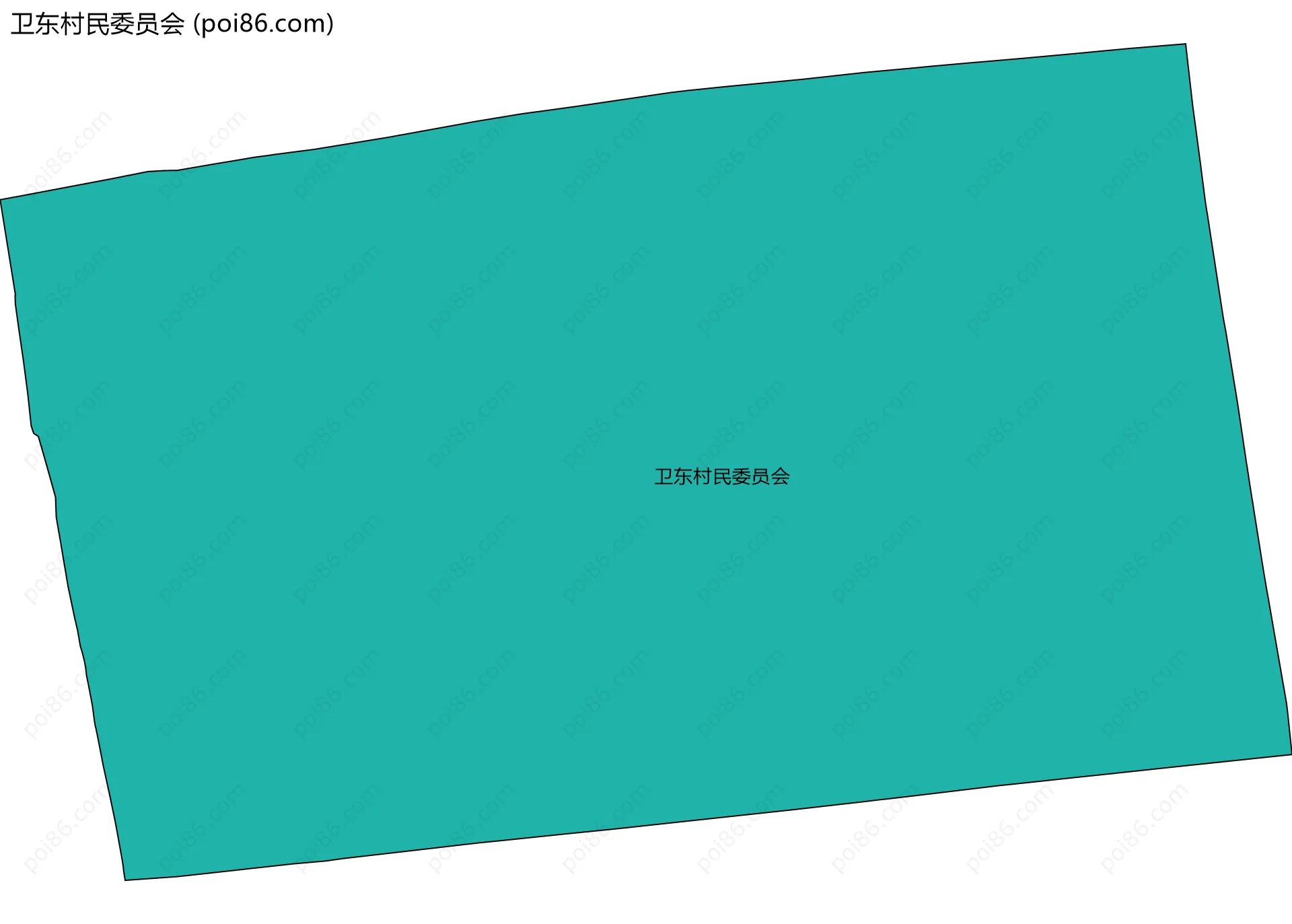 卫东村民委员会边界地图