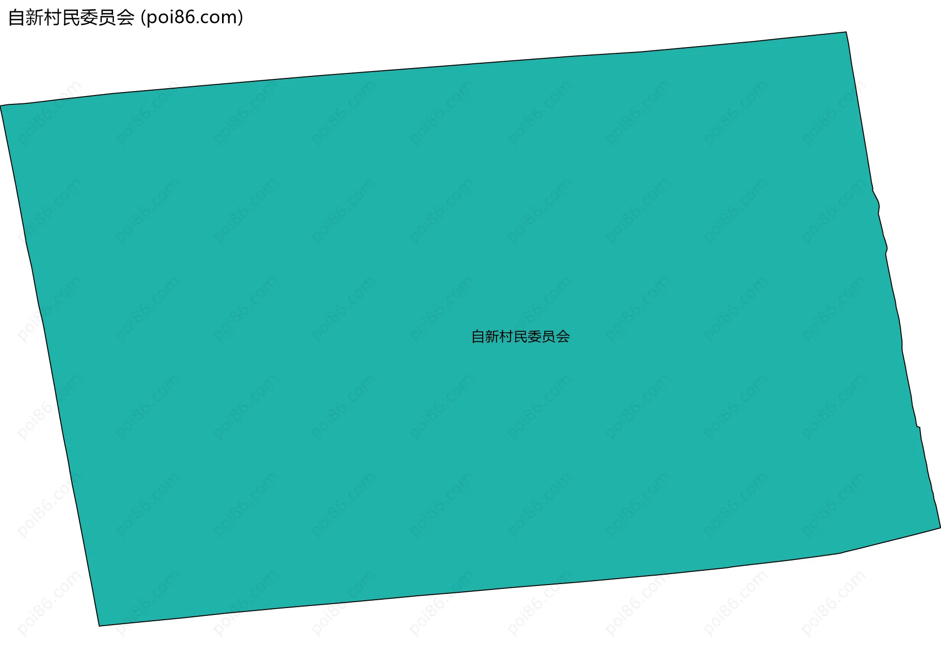 自新村民委员会边界地图
