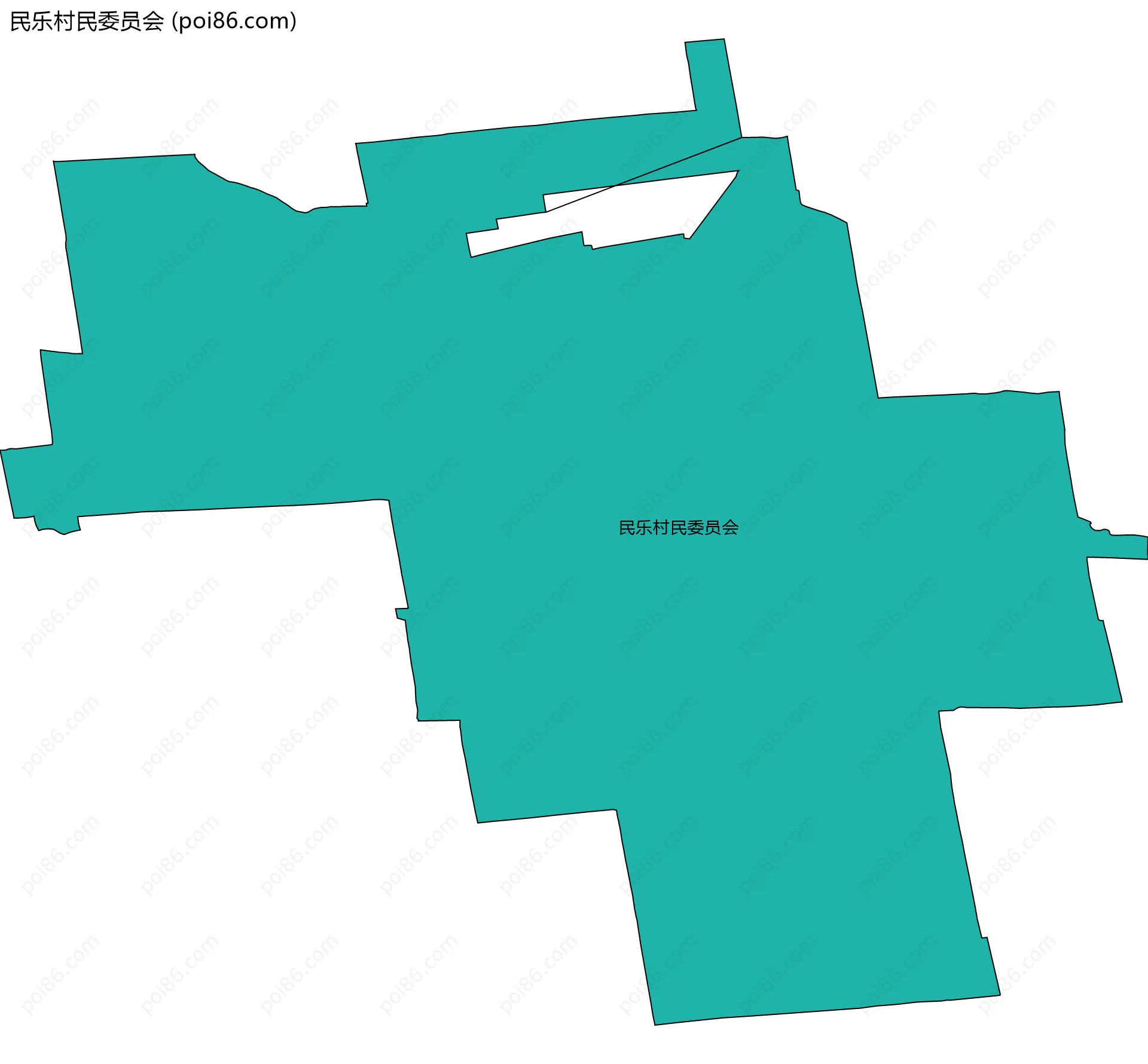 民乐村民委员会边界地图