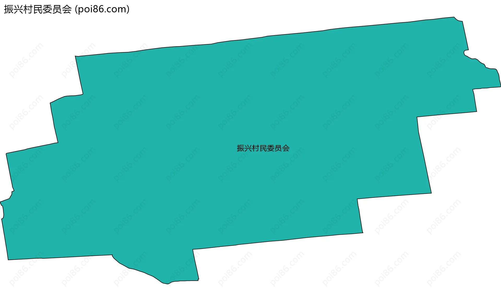 振兴村民委员会边界地图
