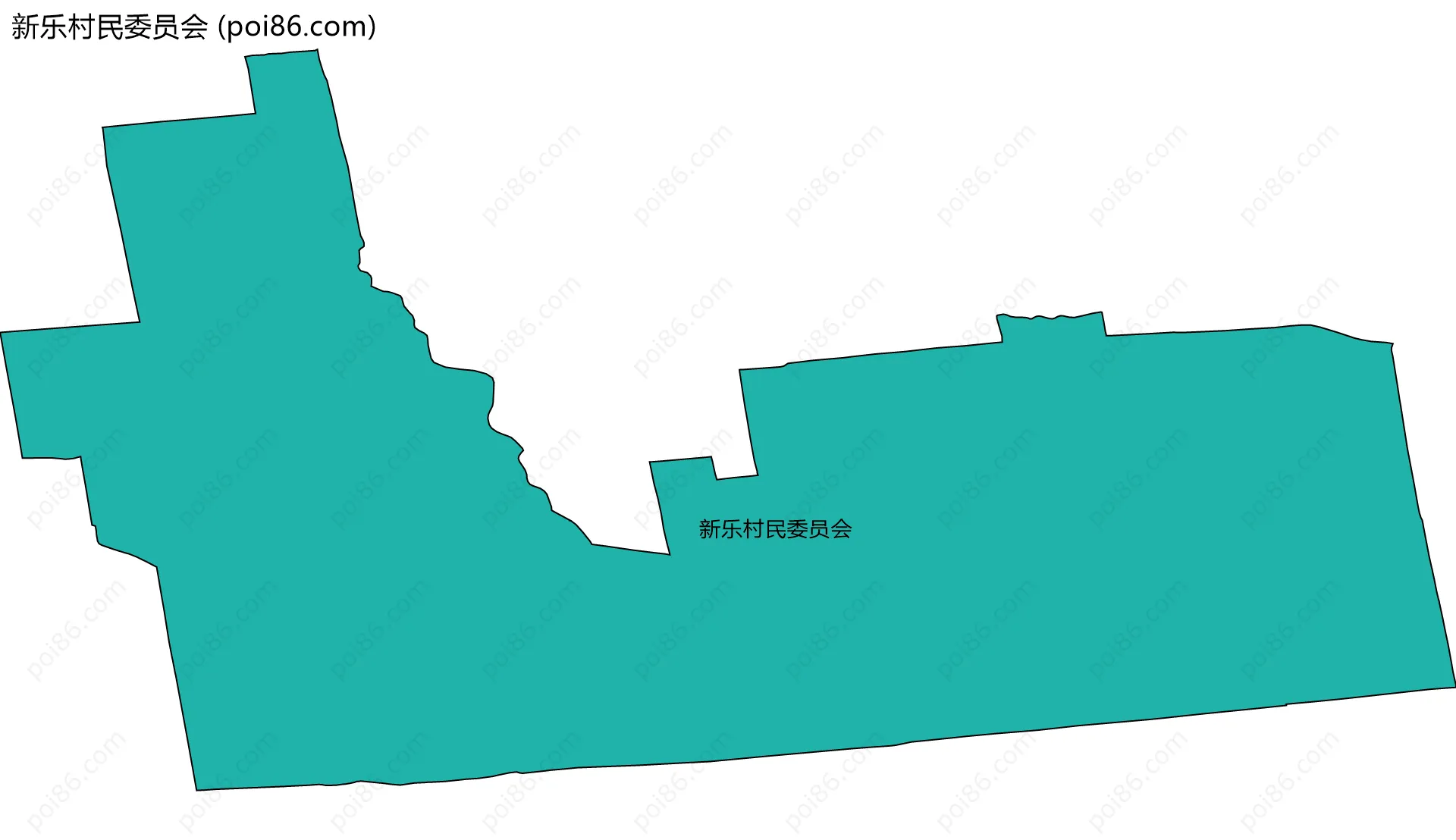 新乐村民委员会边界地图