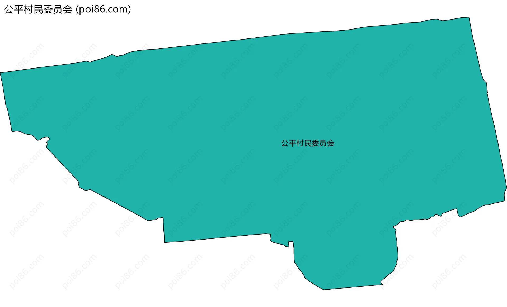 公平村民委员会边界地图