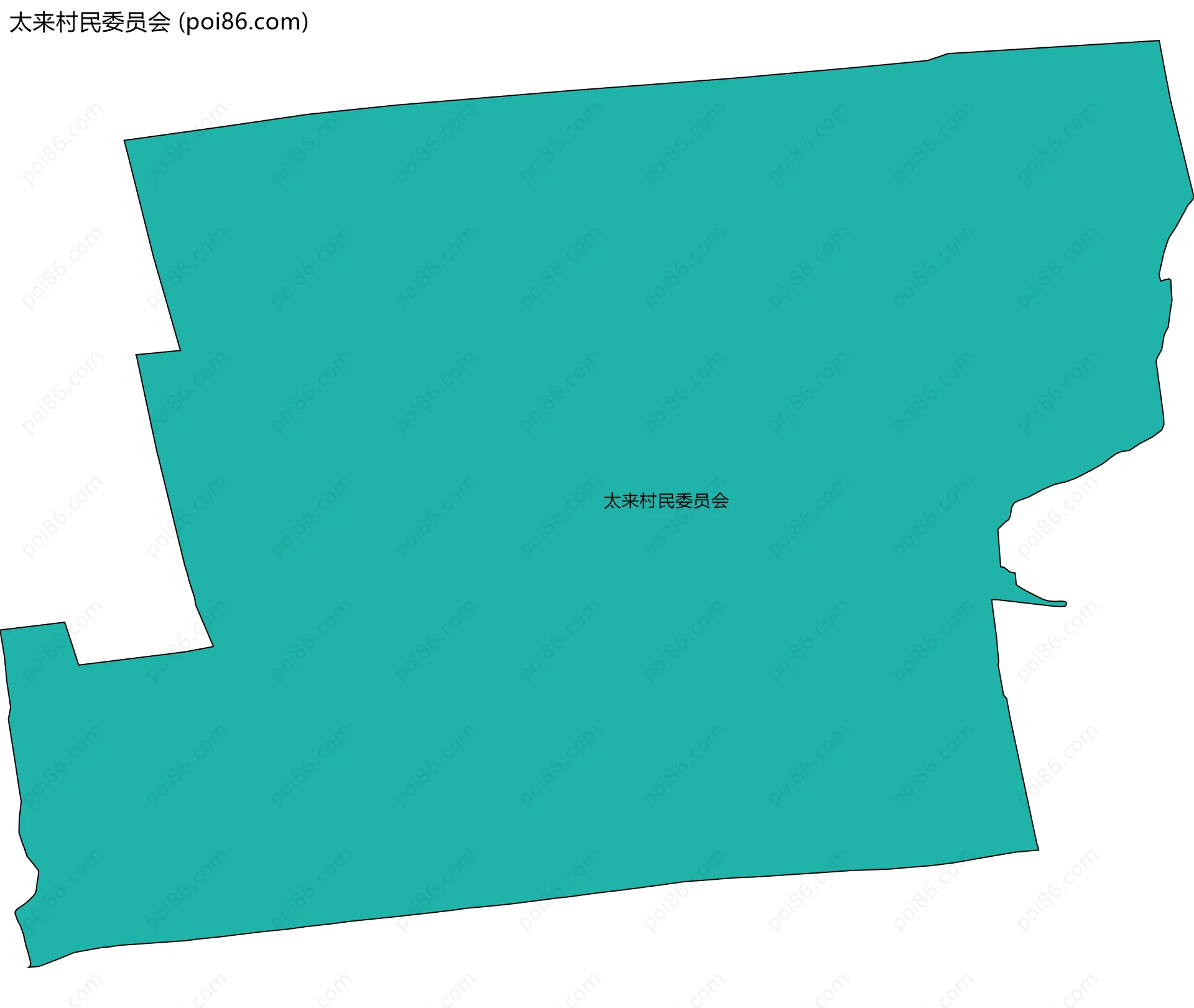 太来村民委员会边界地图