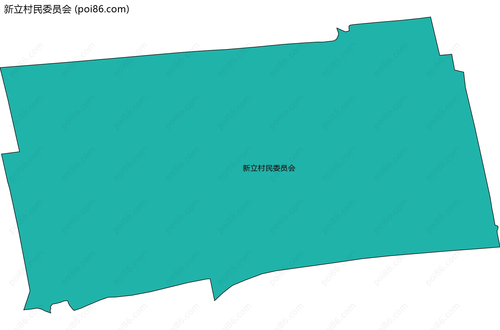 新立村民委员会边界地图