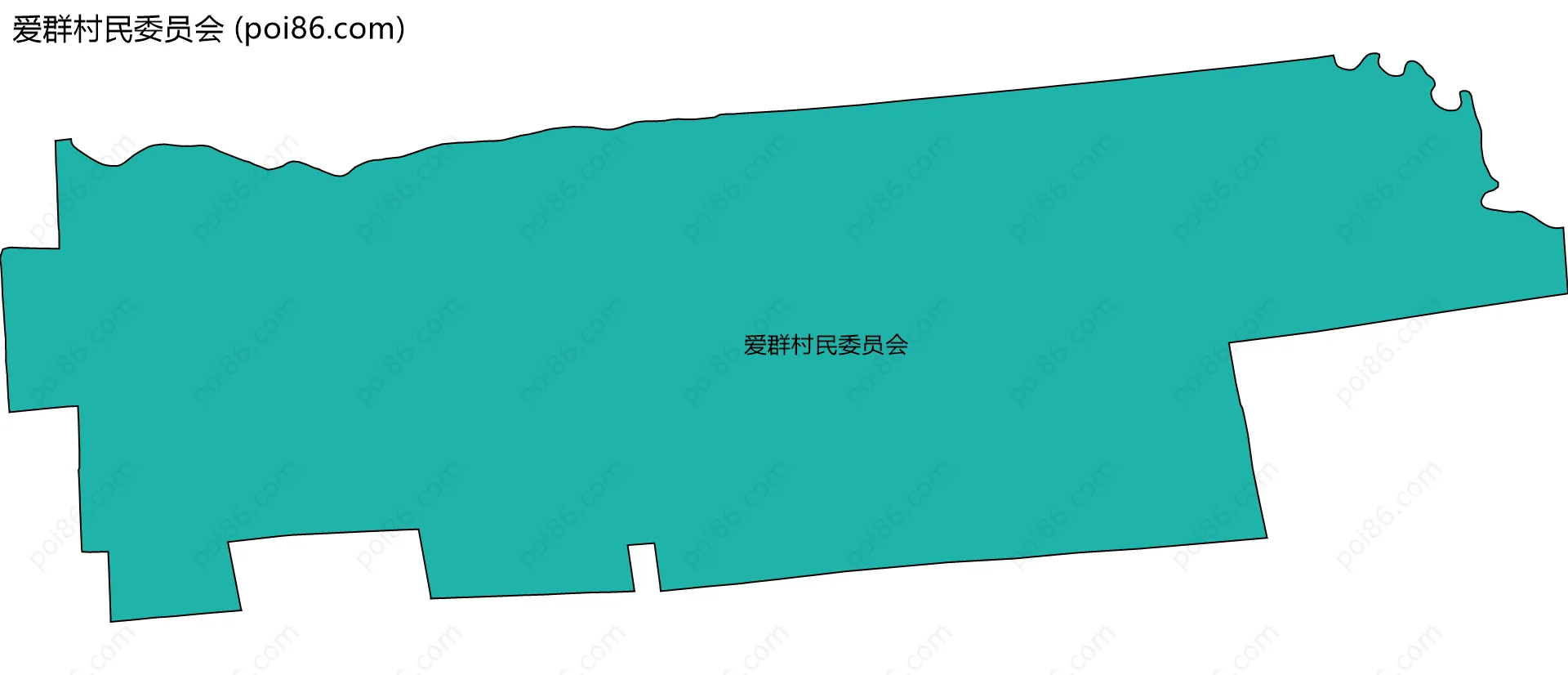 爱群村民委员会边界地图