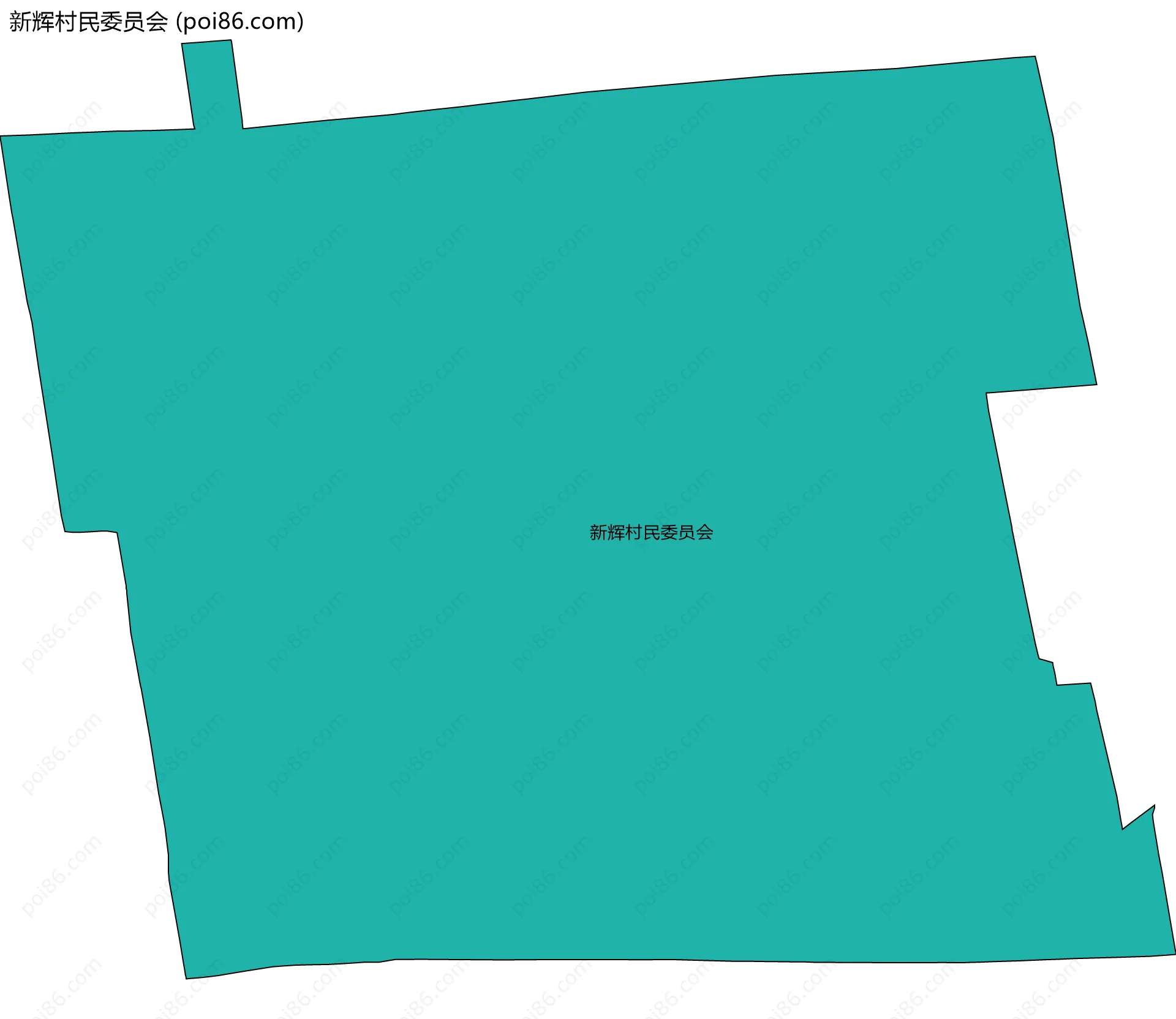 新辉村民委员会边界地图