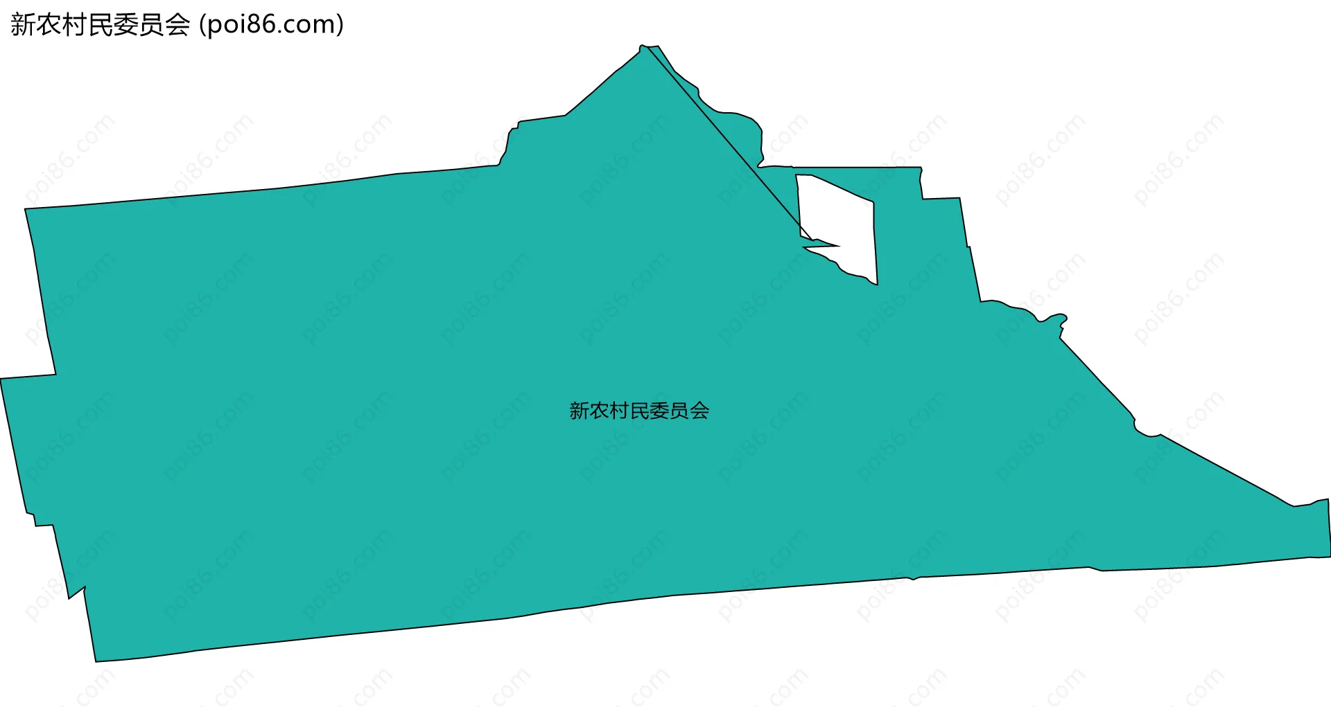 新农村民委员会边界地图