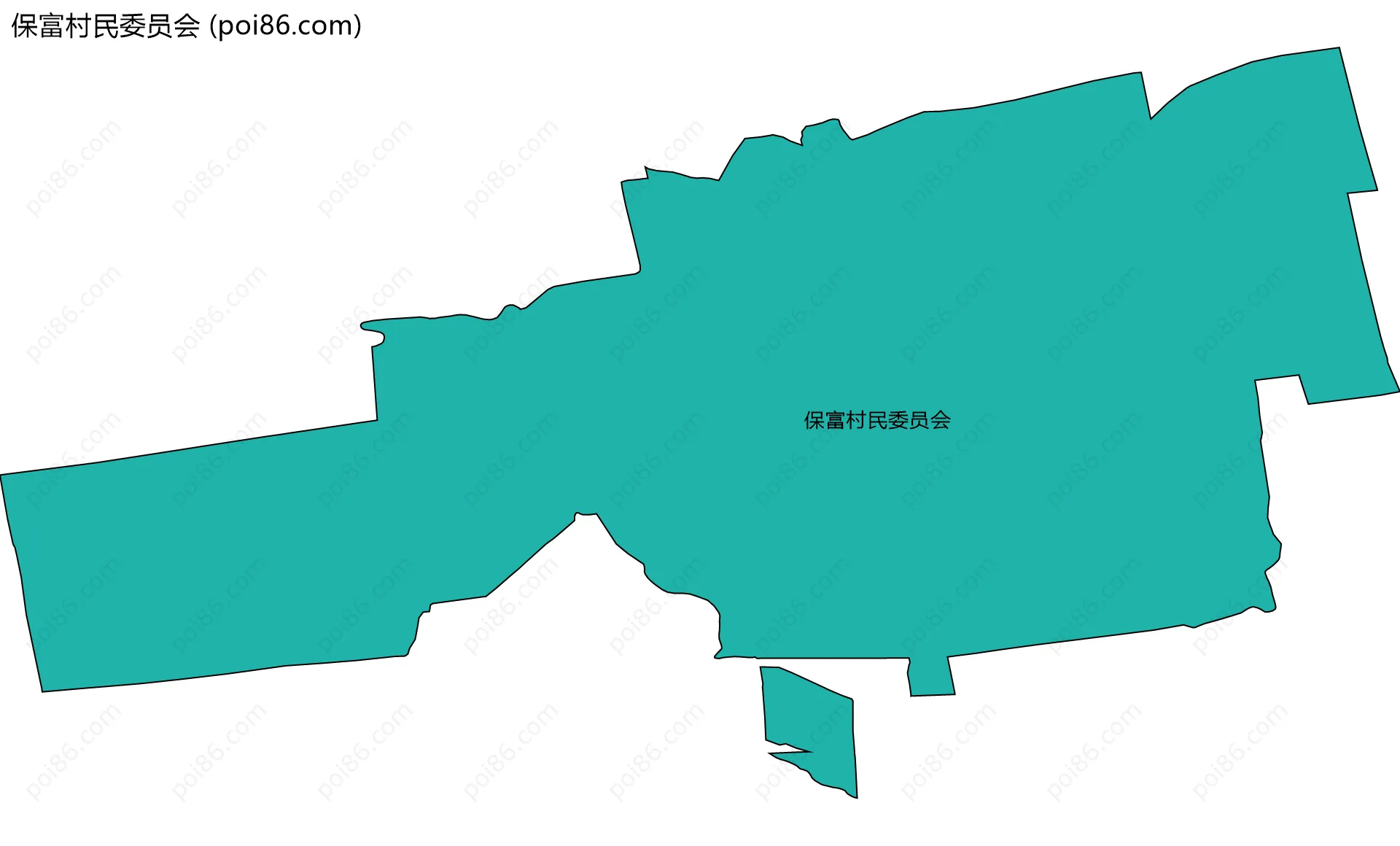 保富村民委员会边界地图