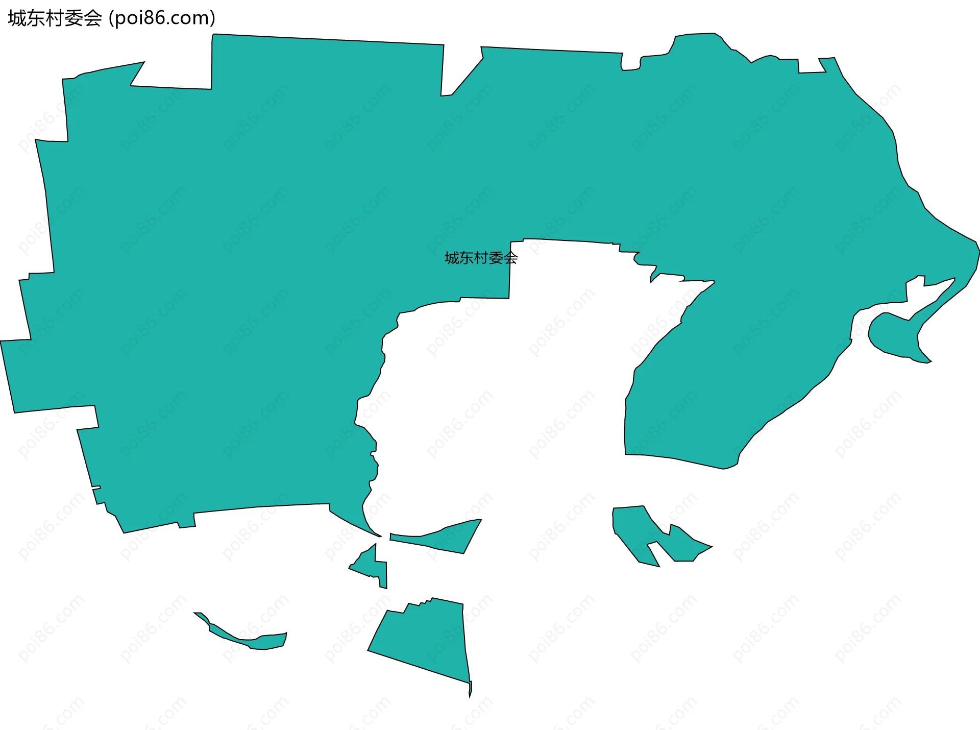 城东村委会边界地图
