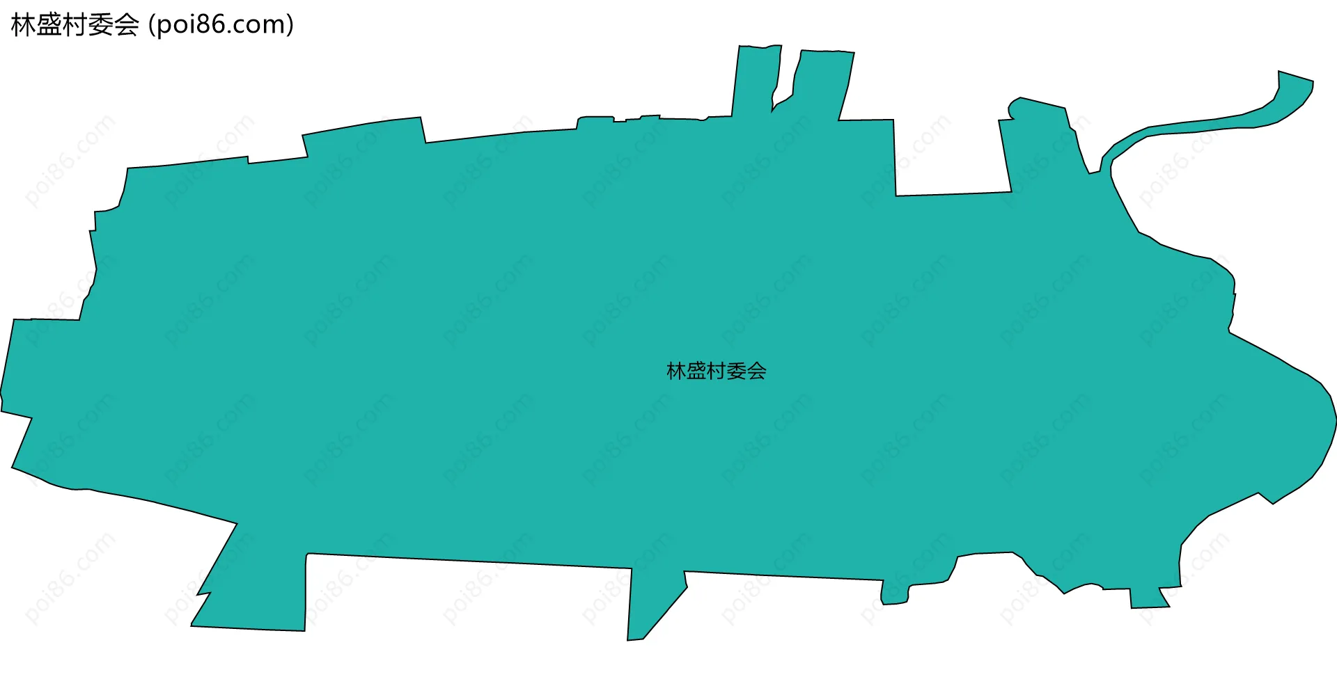林盛村委会边界地图