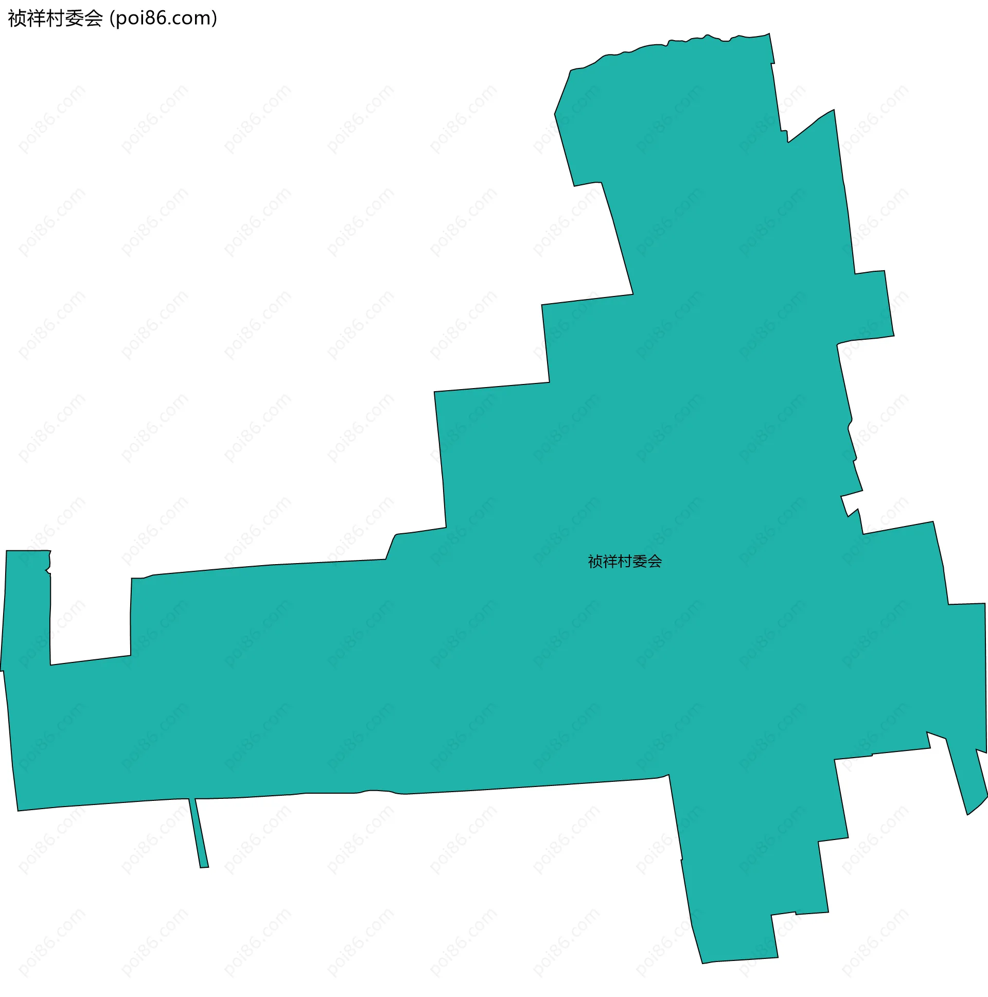 祯祥村委会边界地图