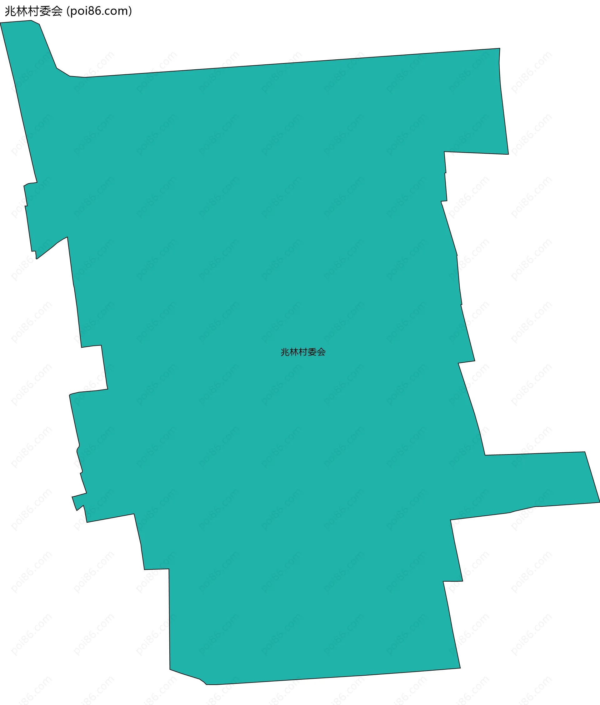 兆林村委会边界地图