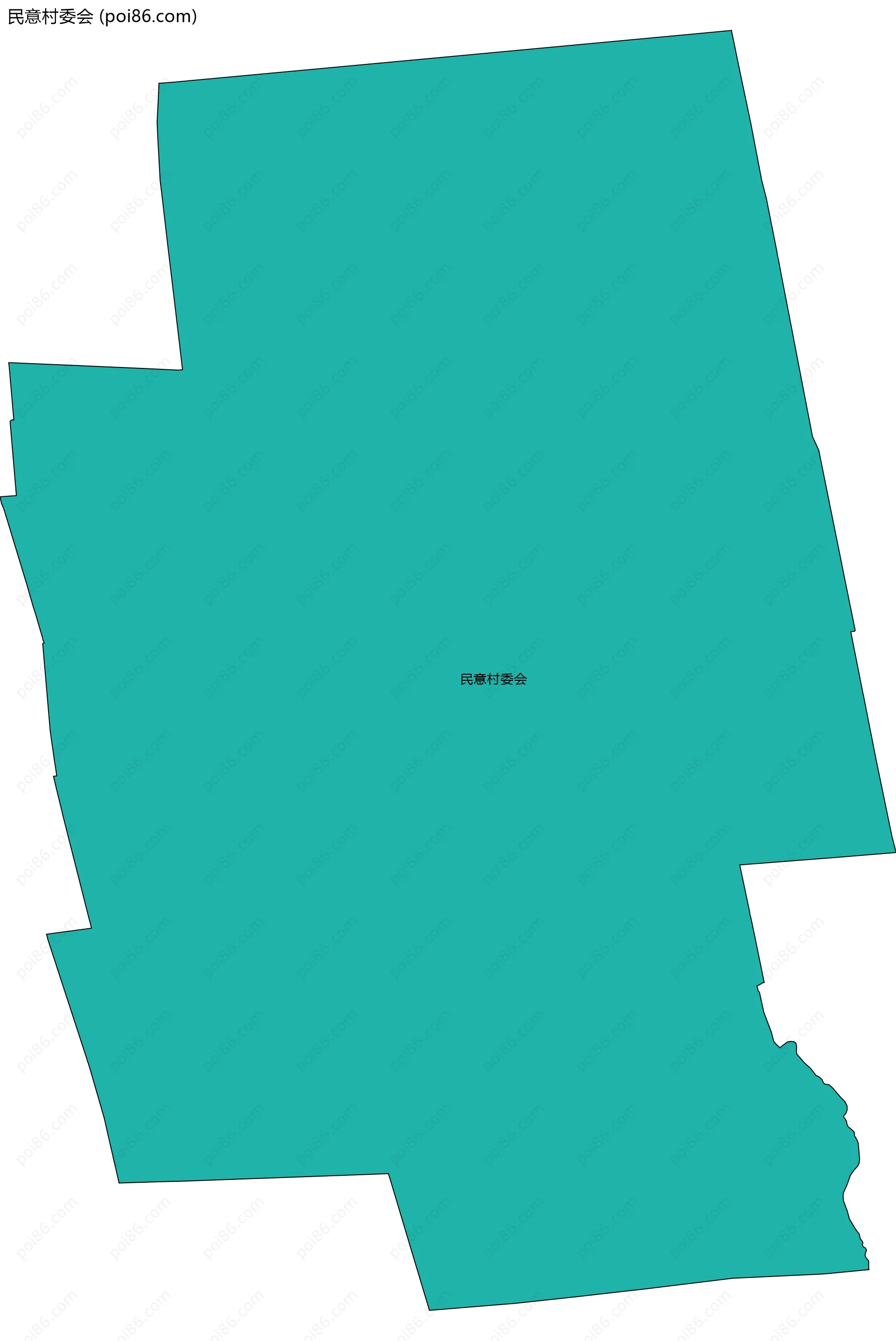 民意村委会边界地图