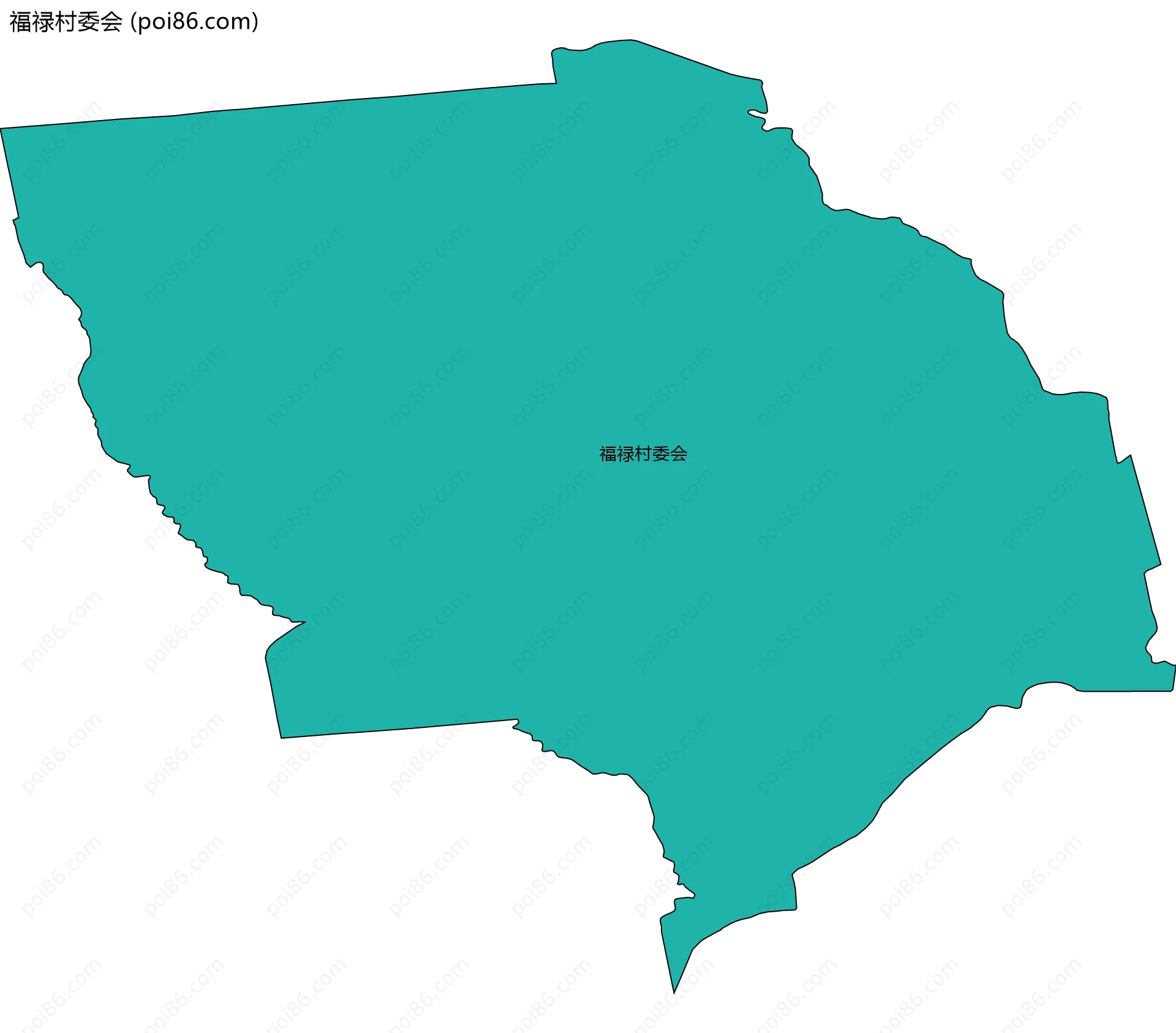 福禄村委会边界地图