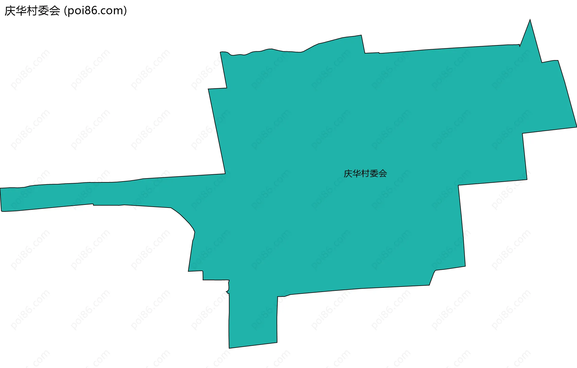 庆华村委会边界地图