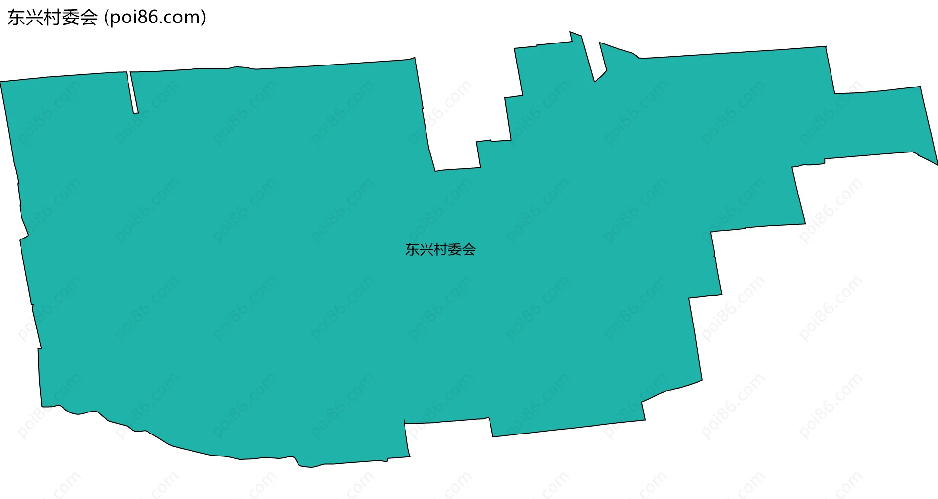 东兴村委会边界地图