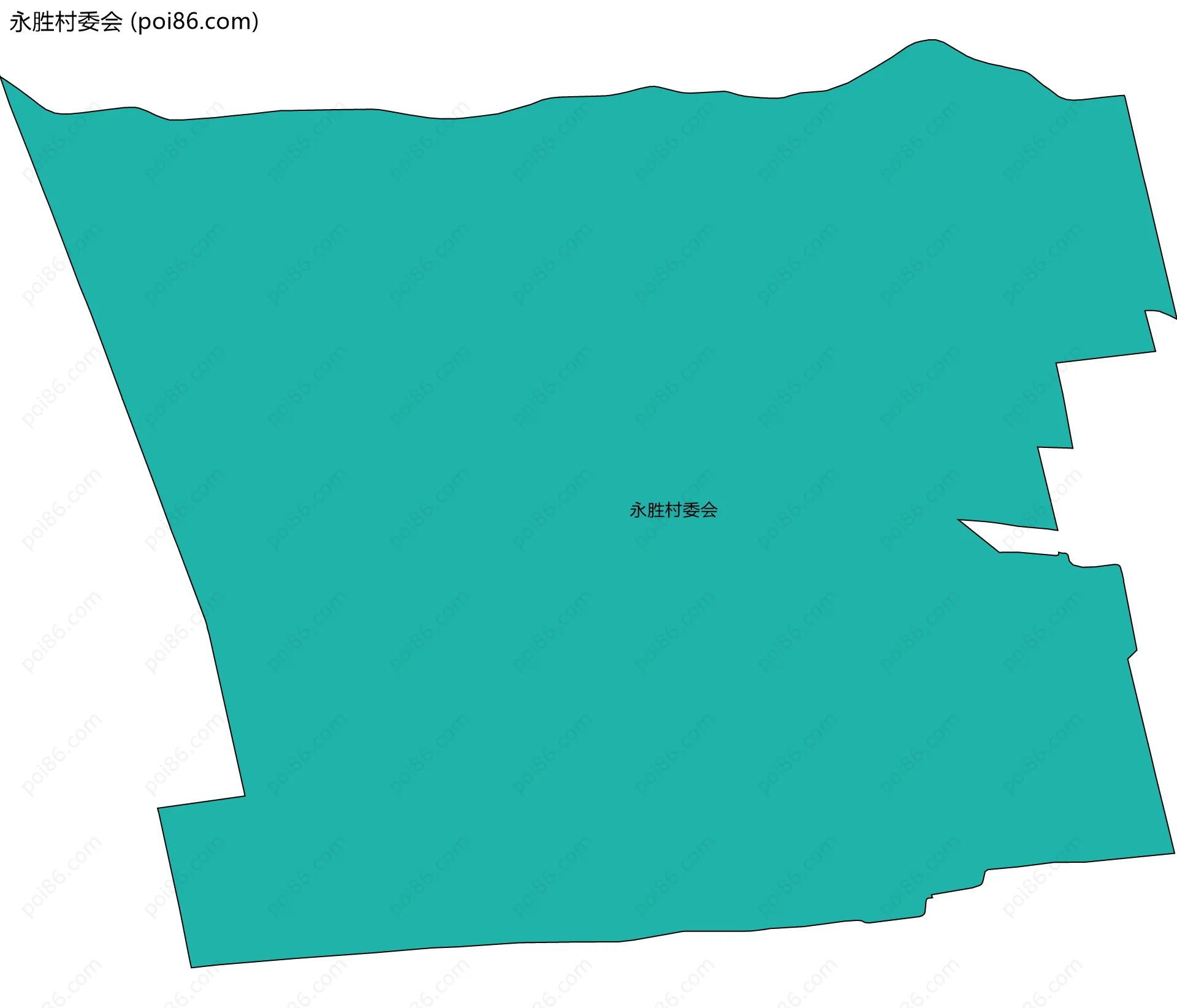 永胜村委会边界地图
