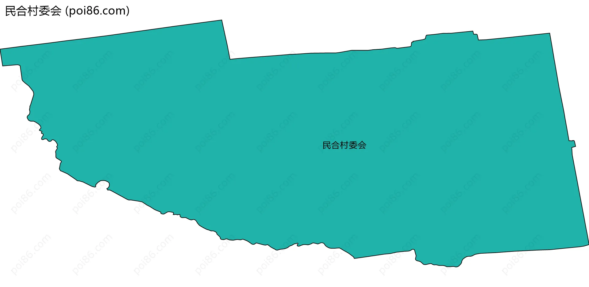 民合村委会边界地图