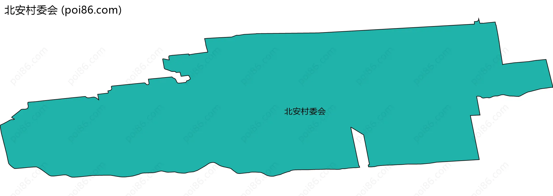 北安村委会边界地图