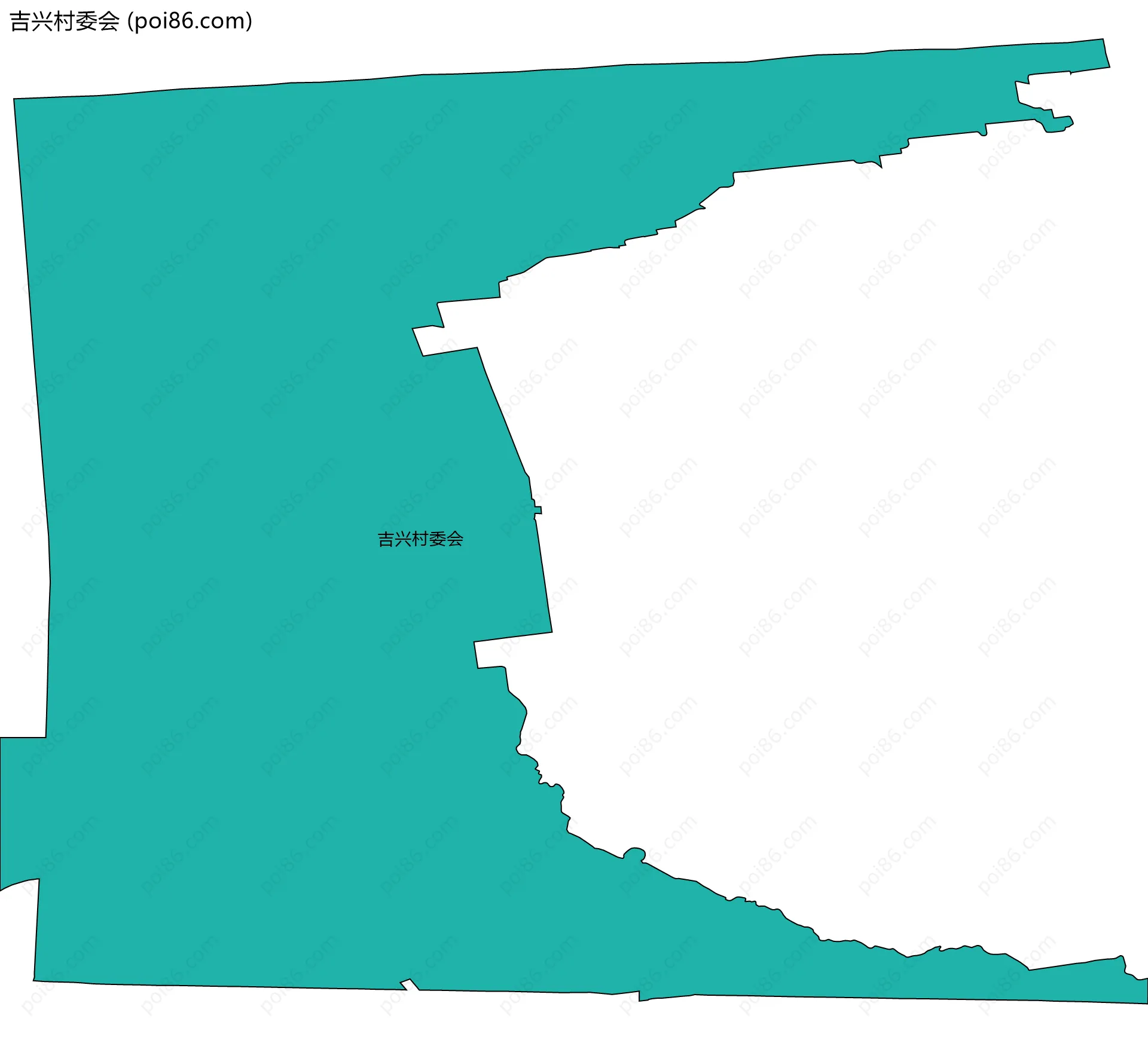 吉兴村委会边界地图