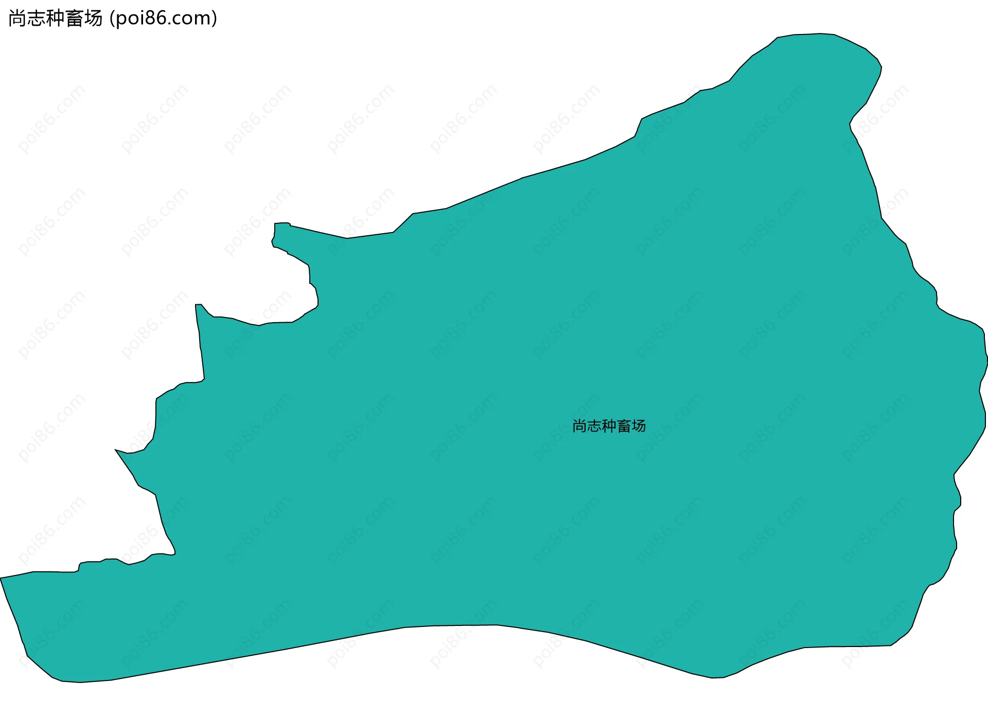 尚志种畜场边界地图