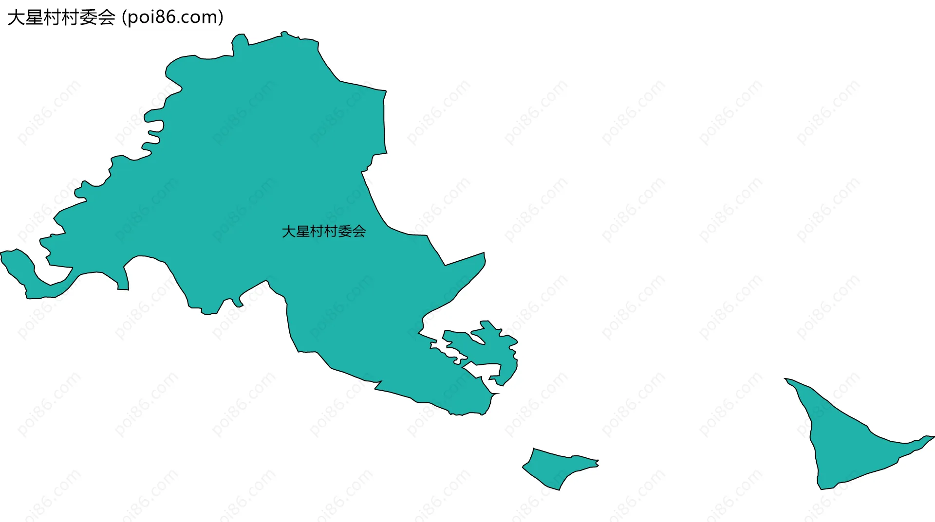 大星村村委会边界地图