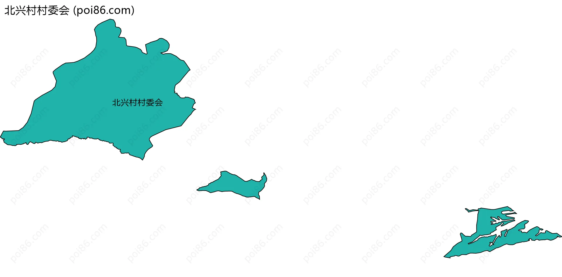 北兴村村委会边界地图