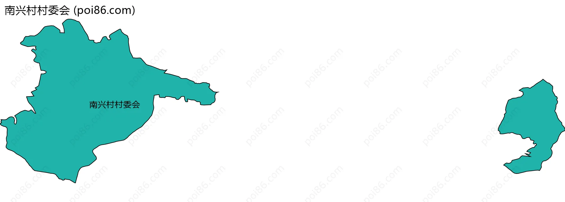 南兴村村委会边界地图