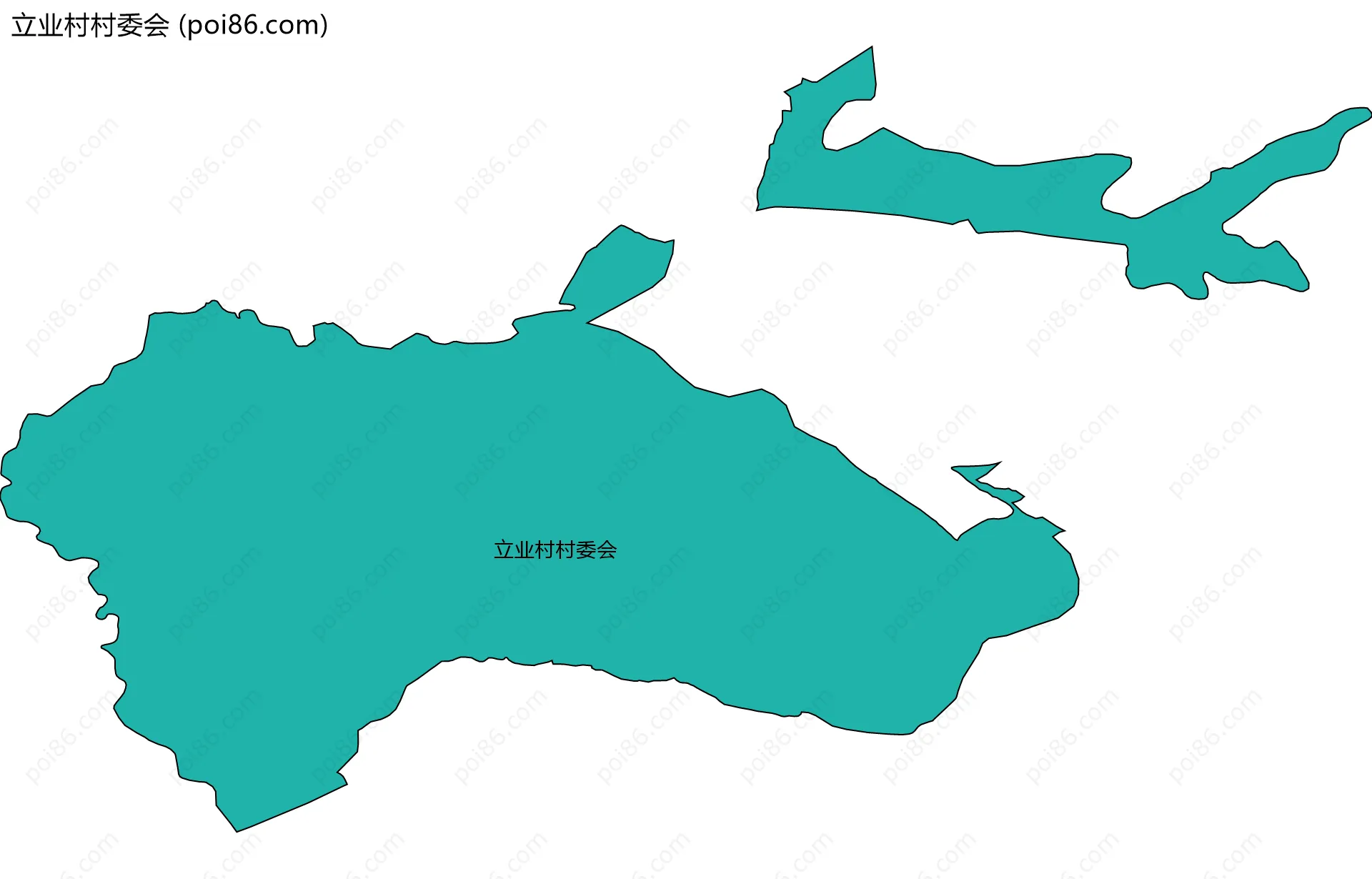 立业村村委会边界地图