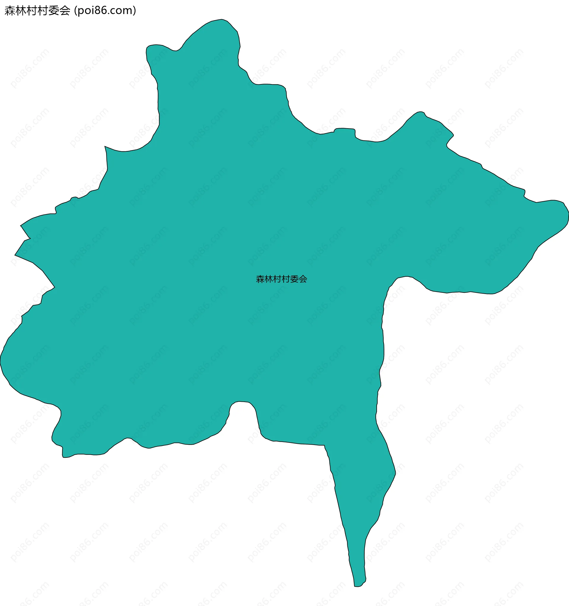 森林村村委会边界地图