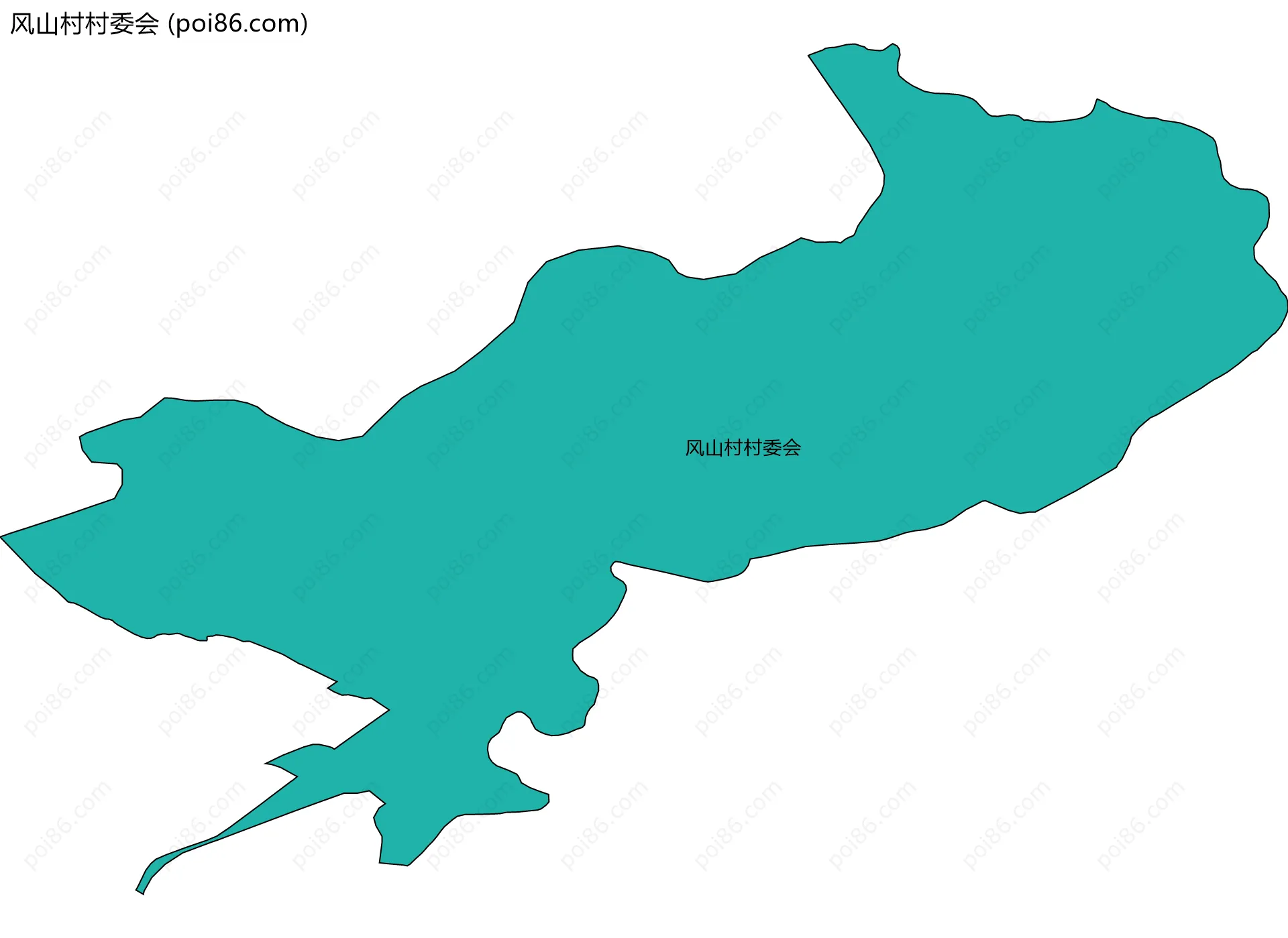 风山村村委会边界地图