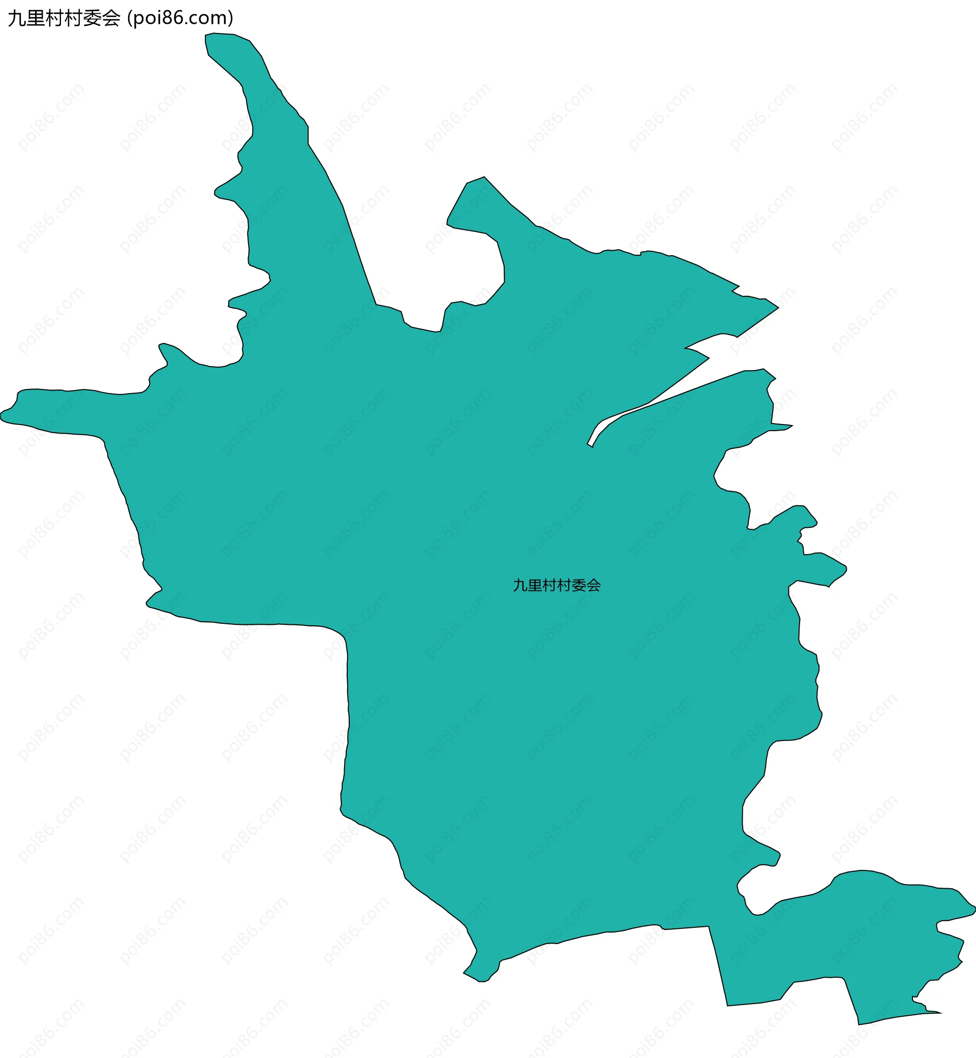 九里村村委会边界地图