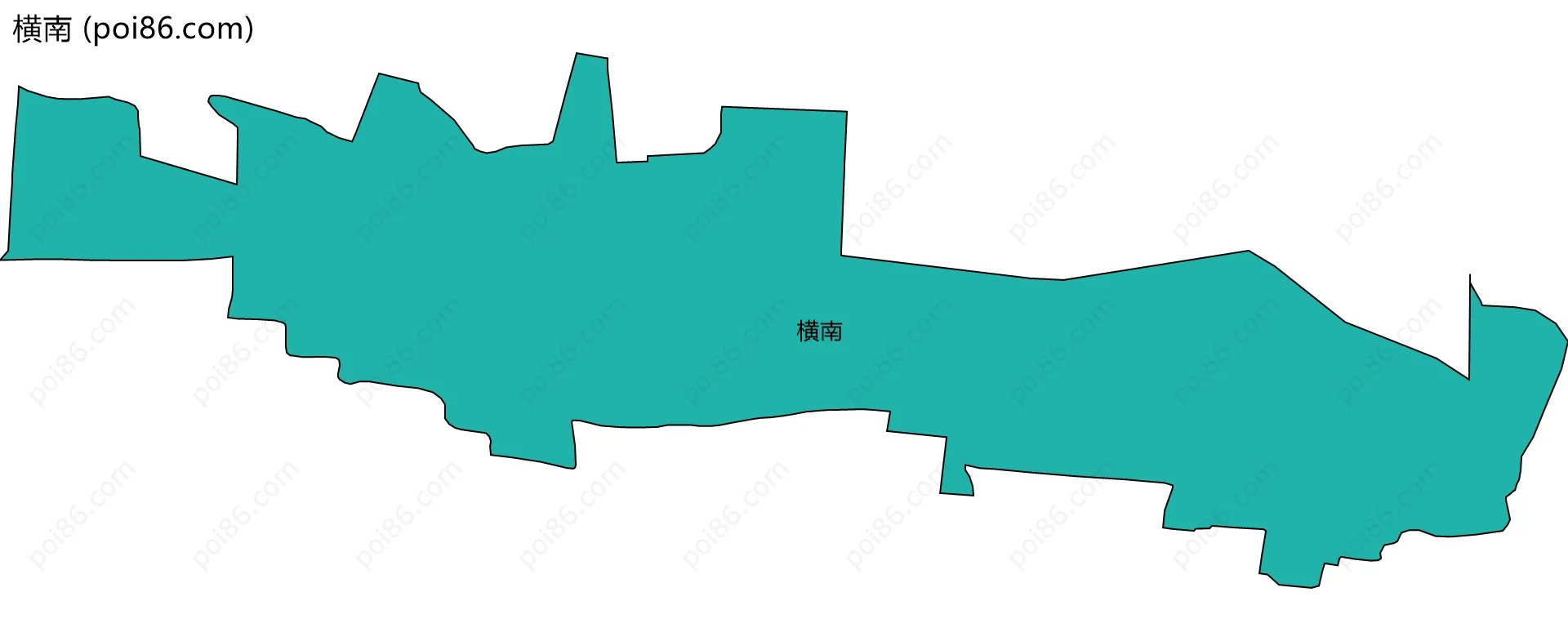 横南边界地图