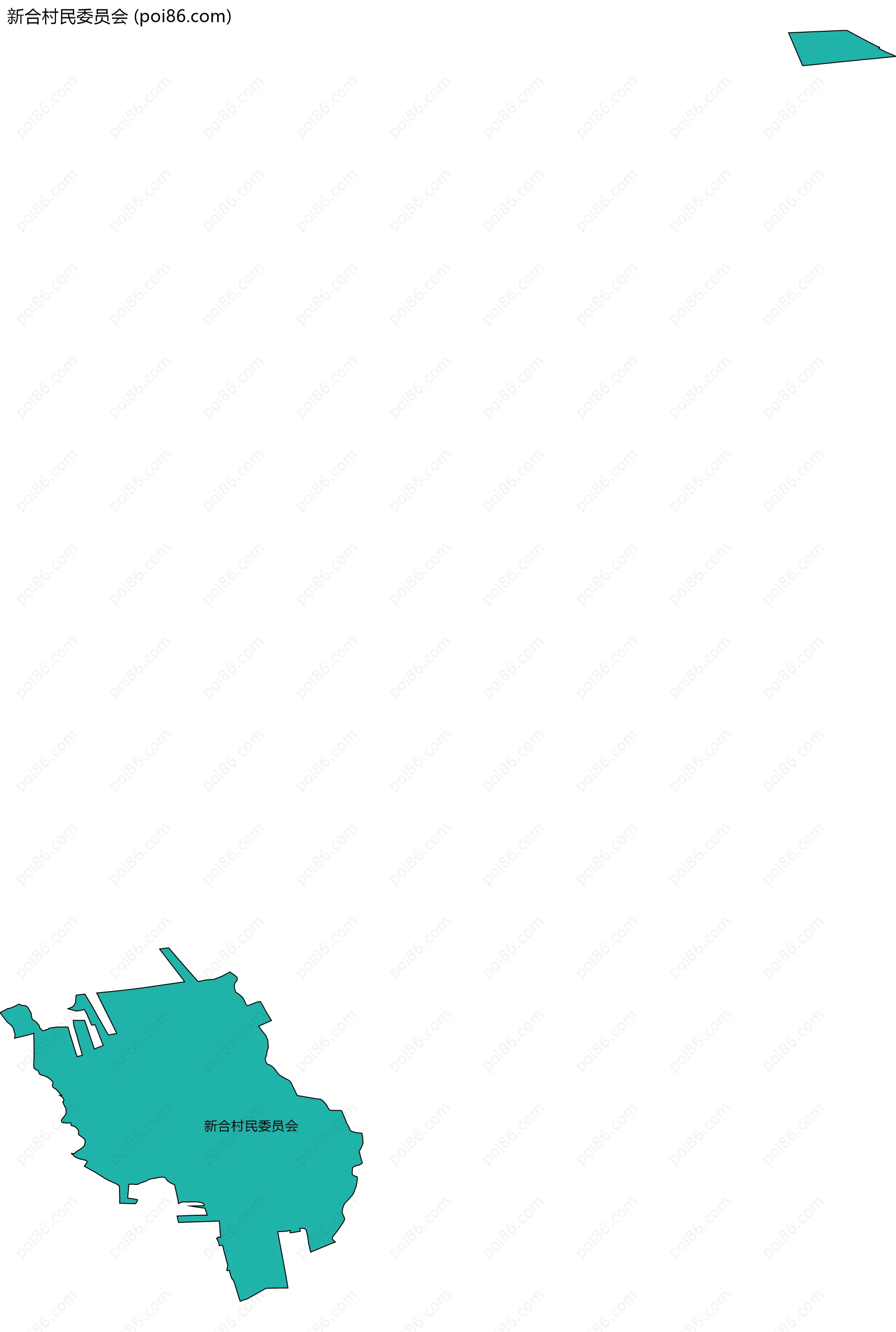 新合村民委员会边界地图