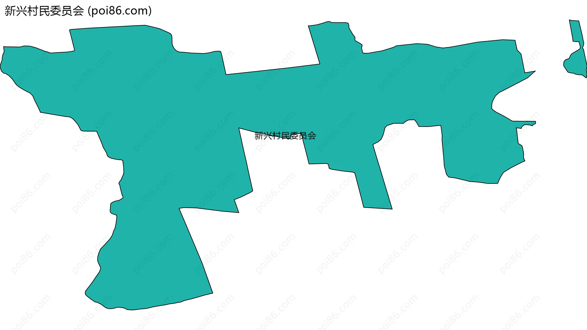 新兴村民委员会边界地图