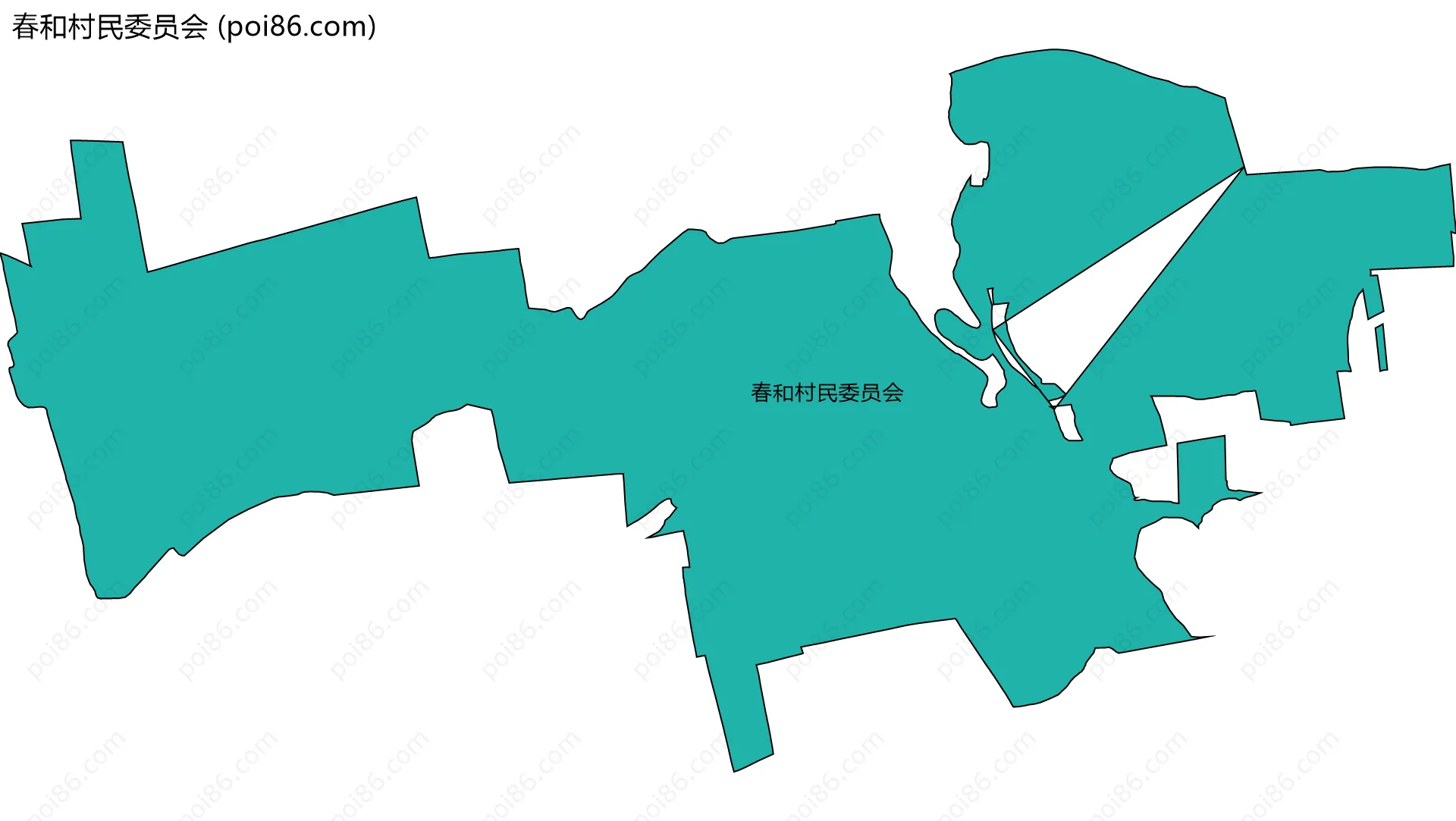 春和村民委员会边界地图