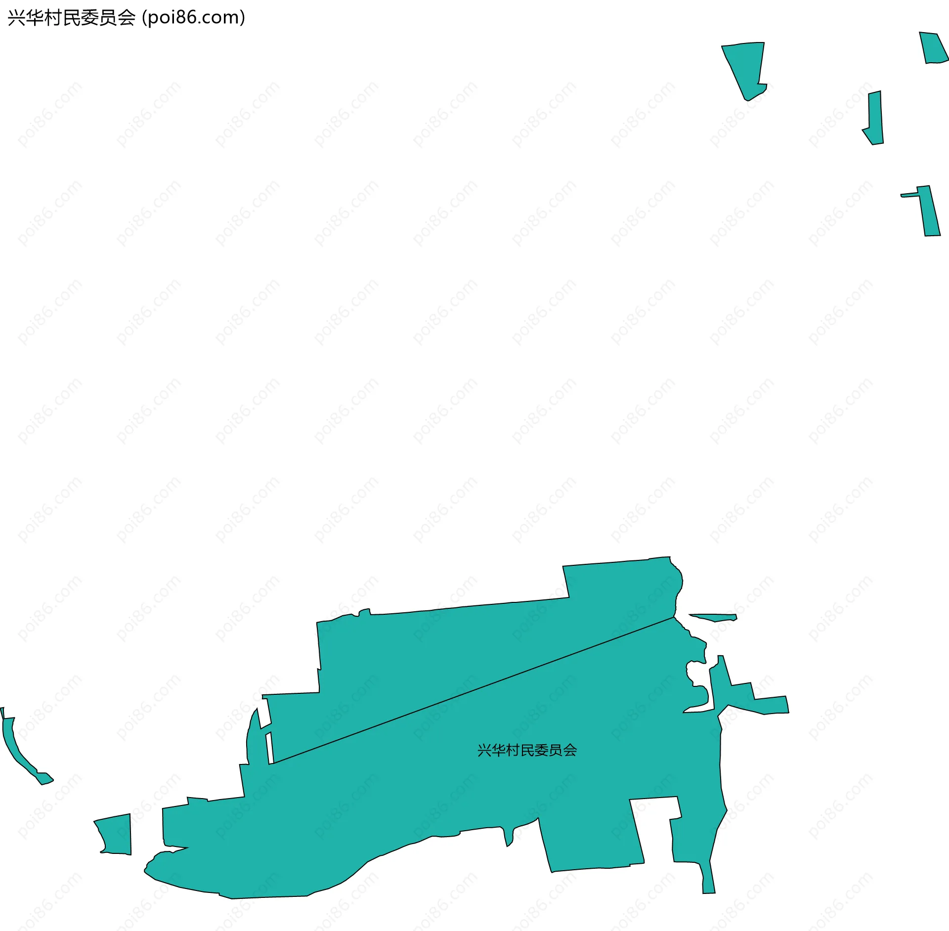 兴华村民委员会边界地图