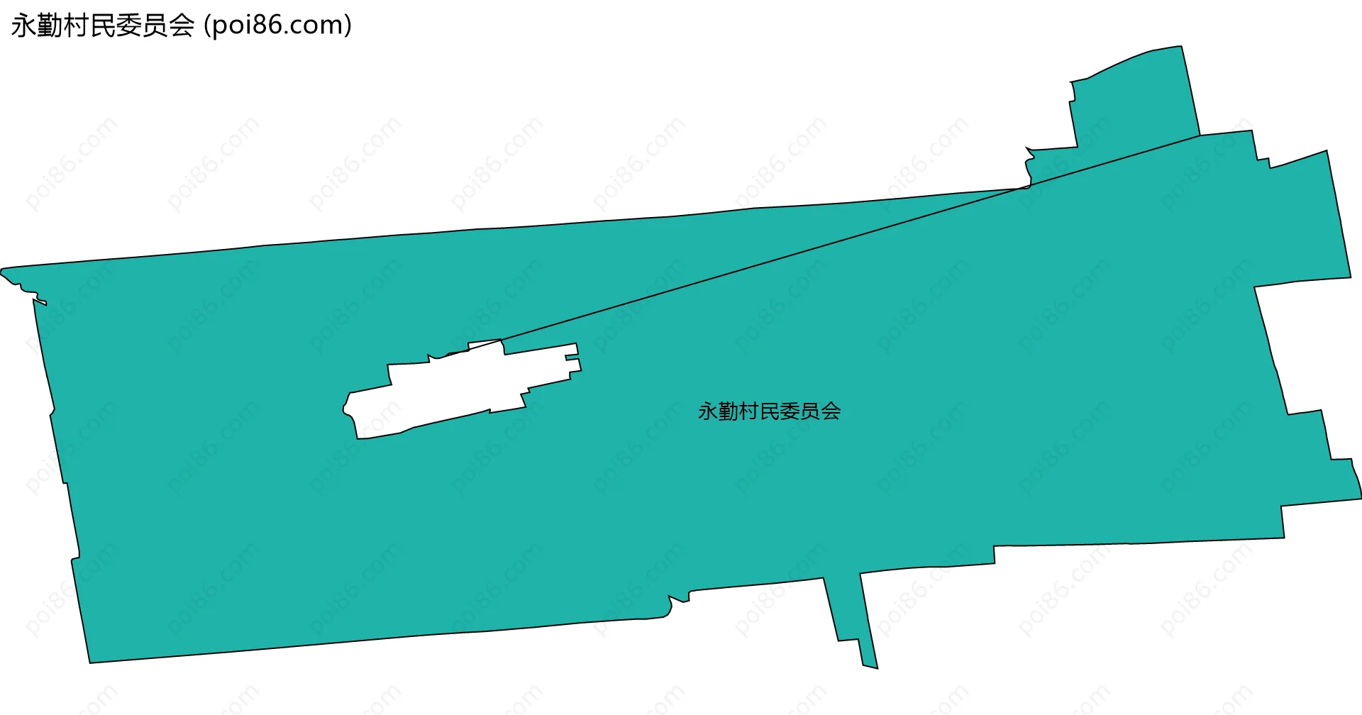 永勤村民委员会边界地图