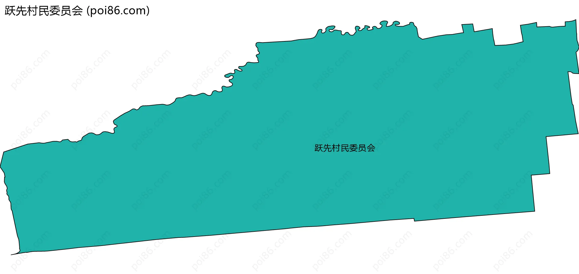 跃先村民委员会边界地图