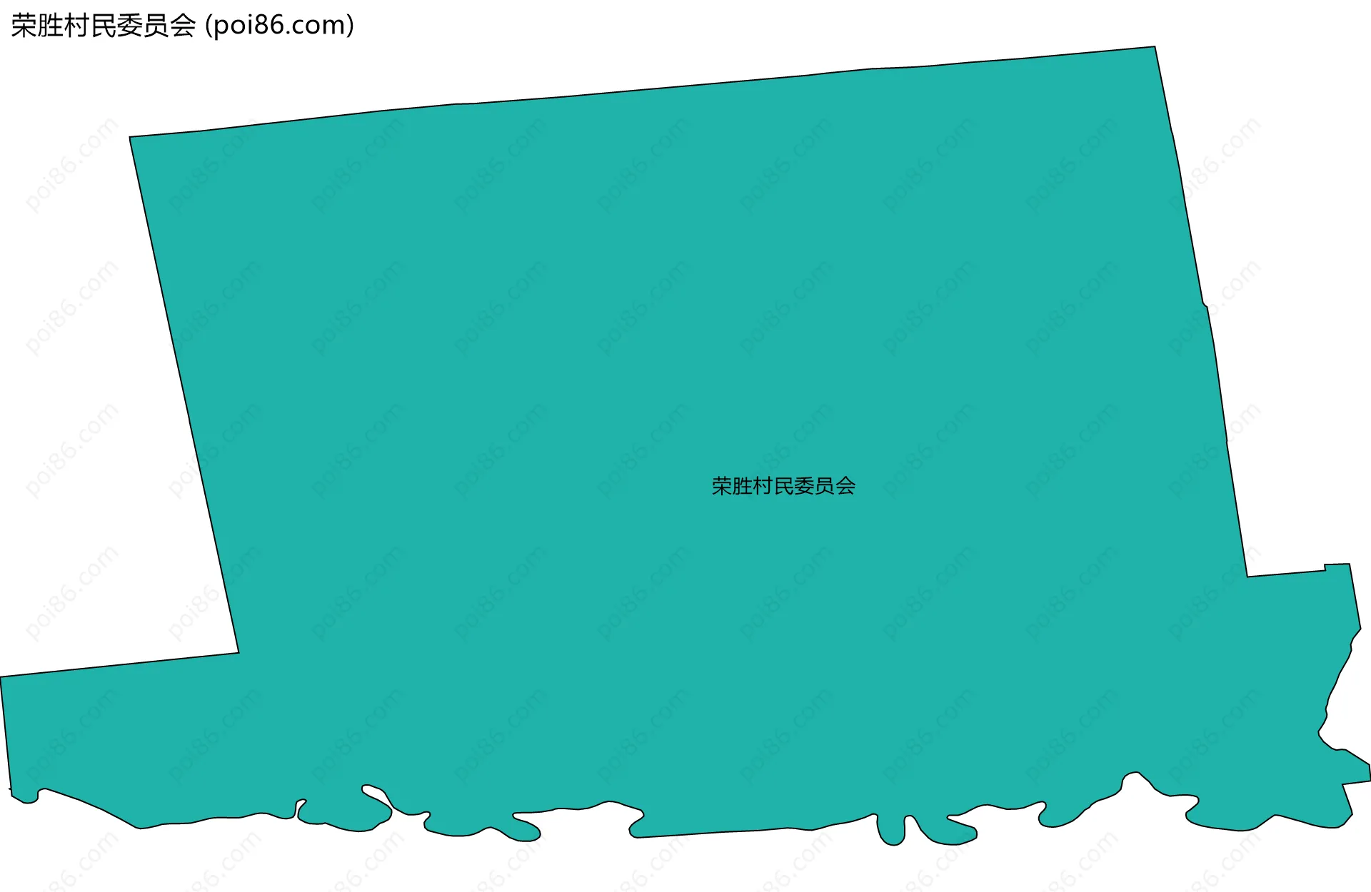 荣胜村民委员会边界地图