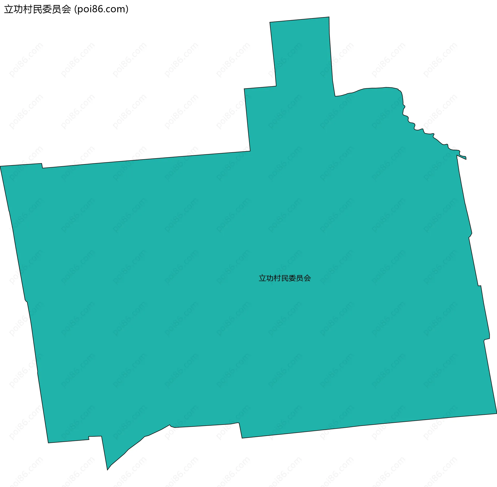 立功村民委员会边界地图
