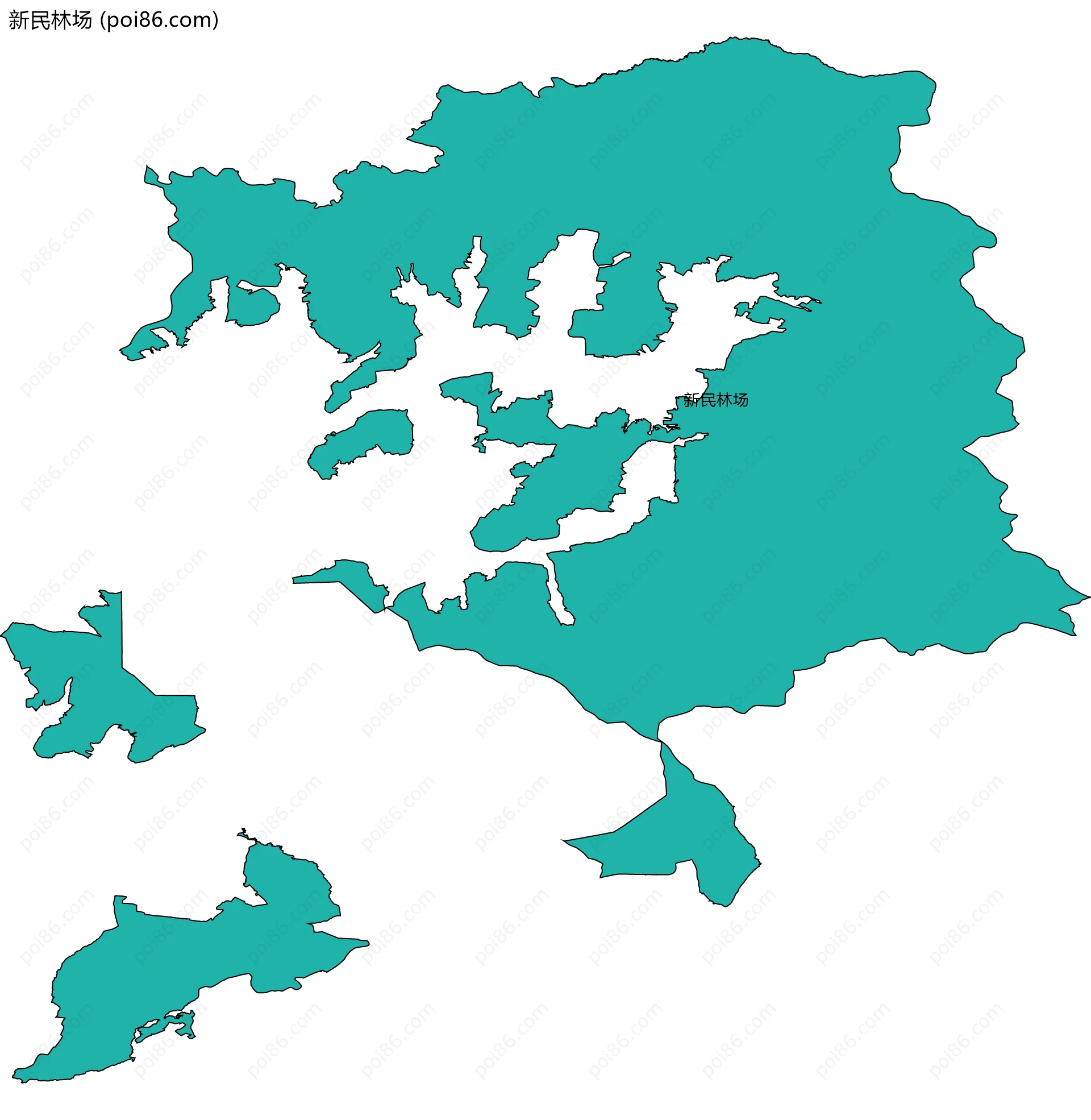 新民林场边界地图