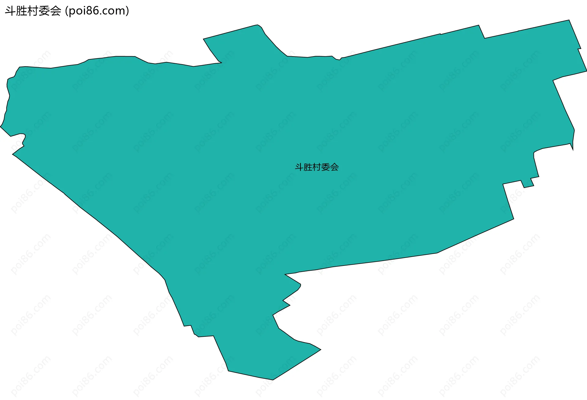 斗胜村委会边界地图