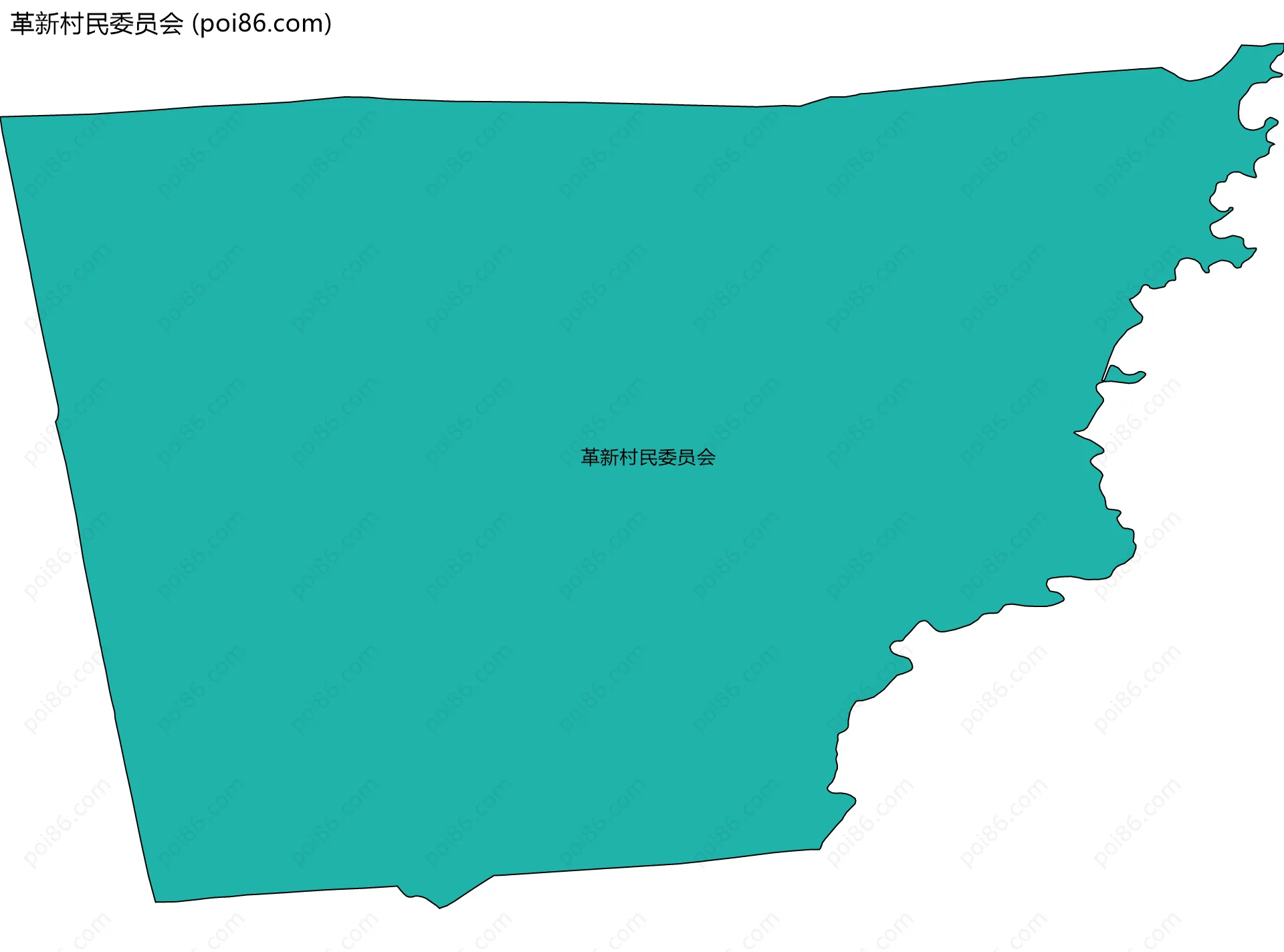 革新村民委员会边界地图