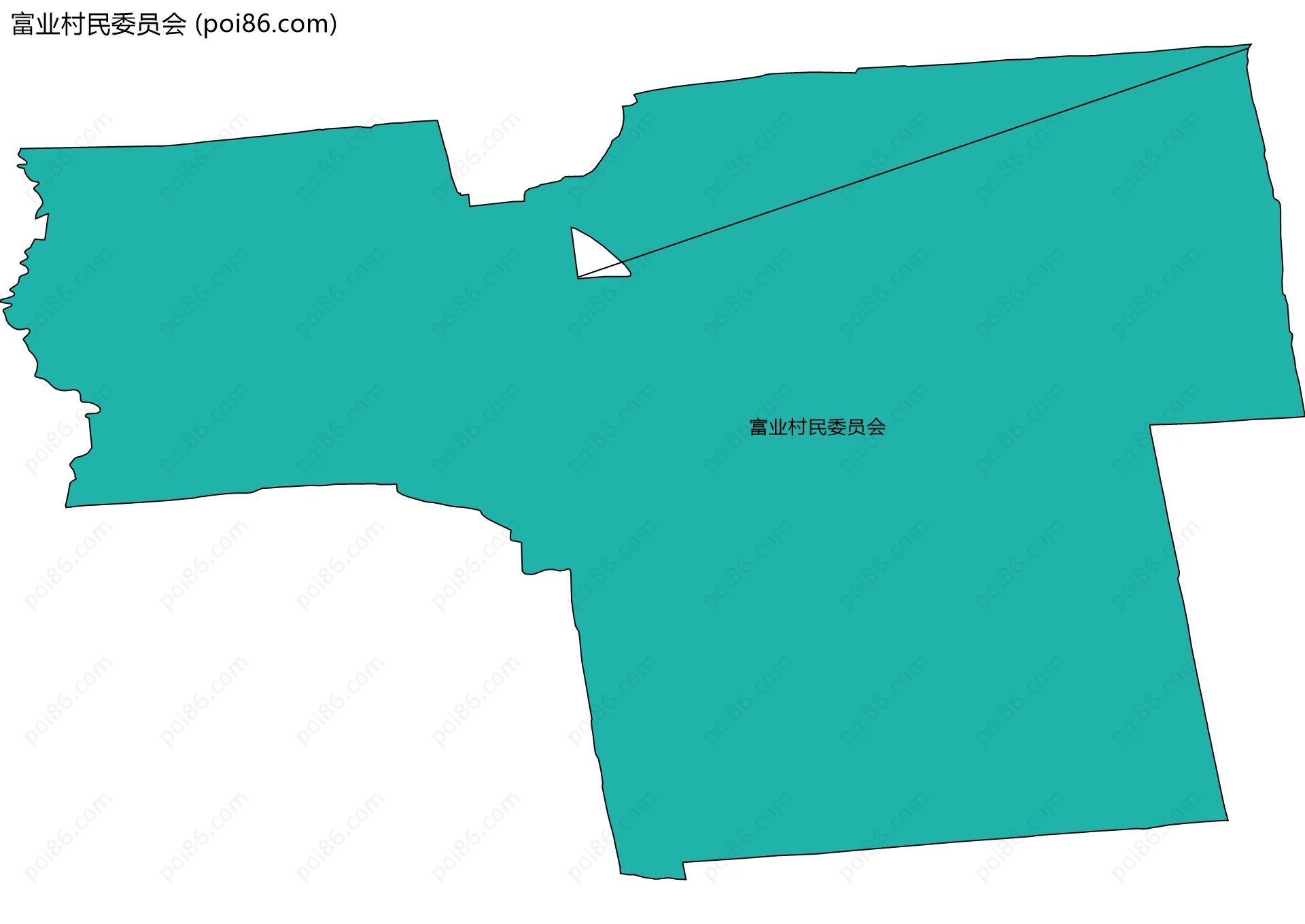 富业村民委员会边界地图