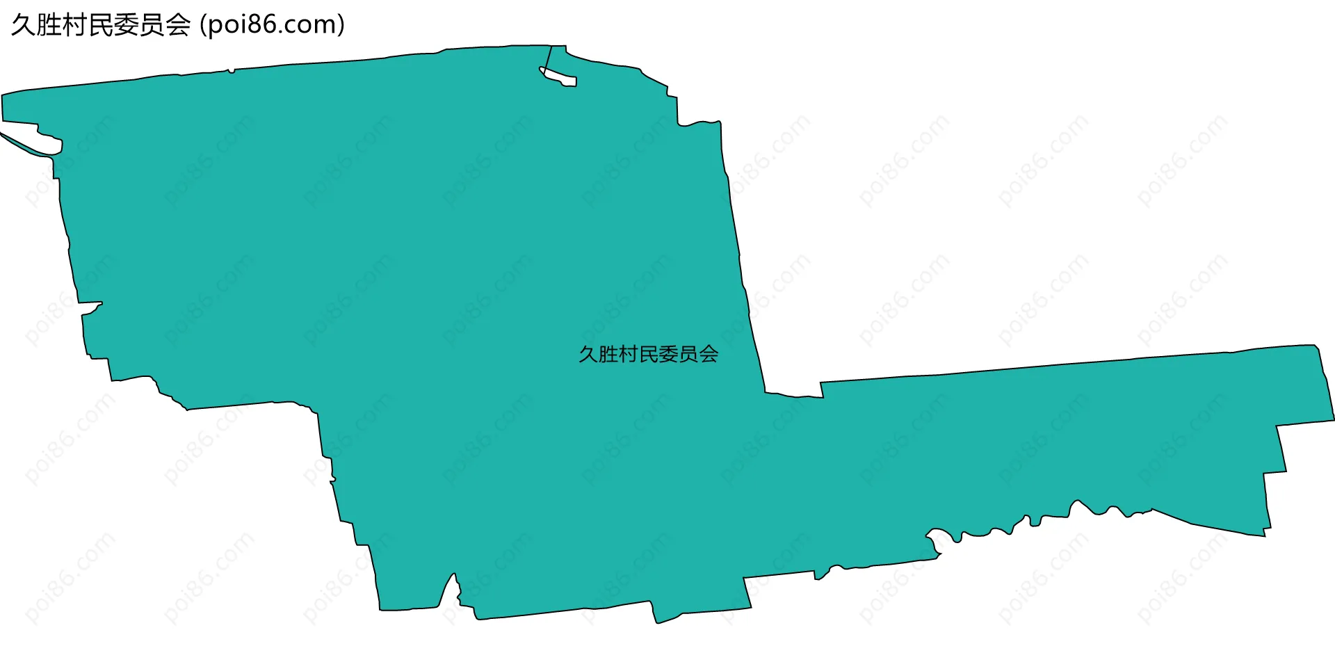 久胜村民委员会边界地图